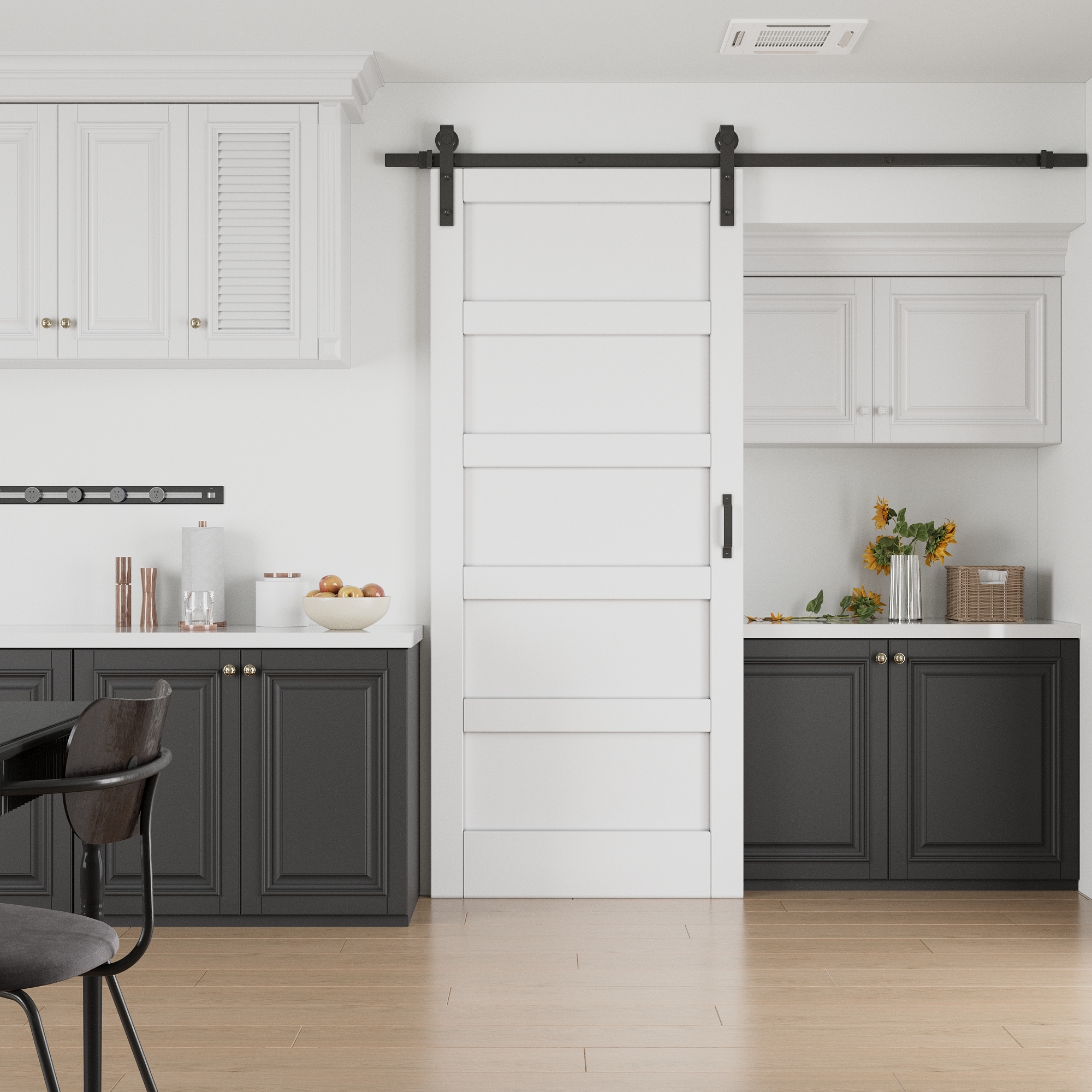 JUJUBON IN-BDWT-BD1-5L-36 Barn-Doors - View #2