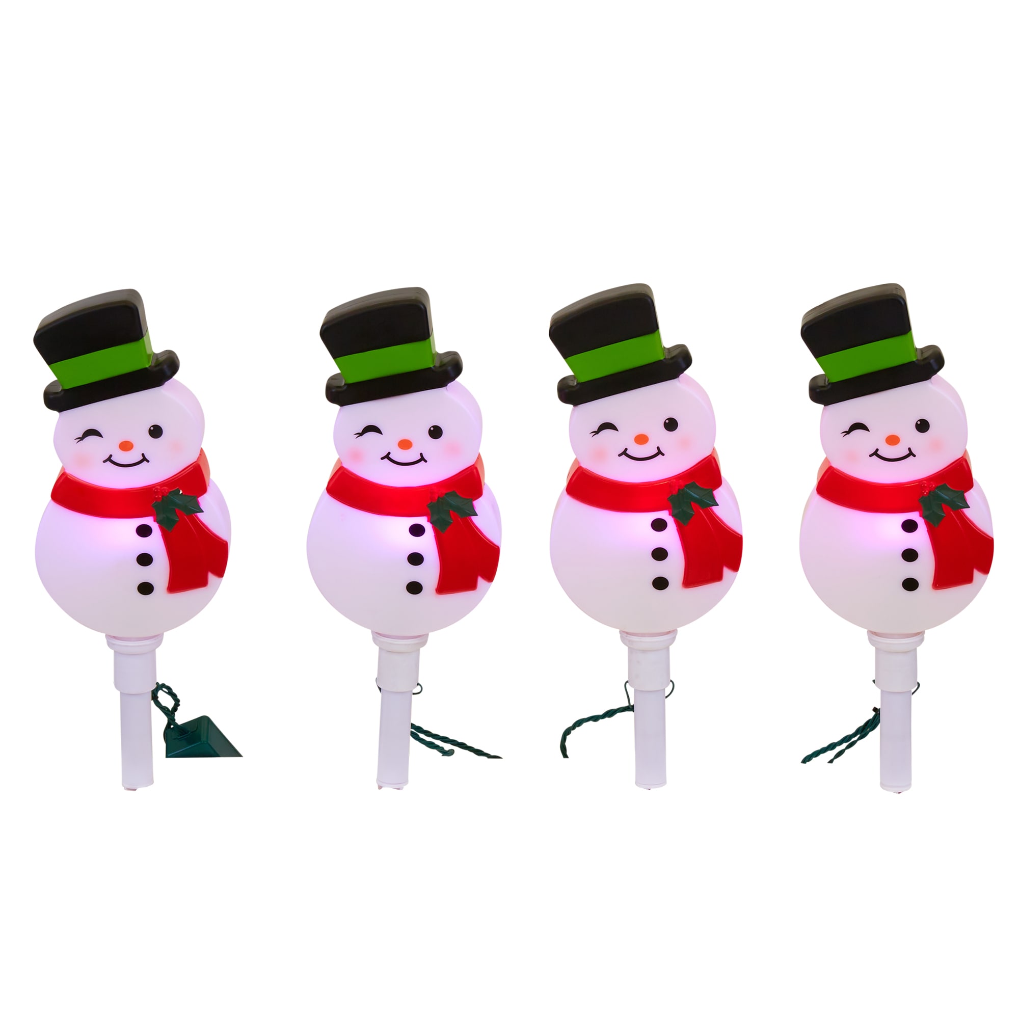 Dancing Snowman Christmas Gift Decoration Lots 4 Solar Powered Motion Toy 