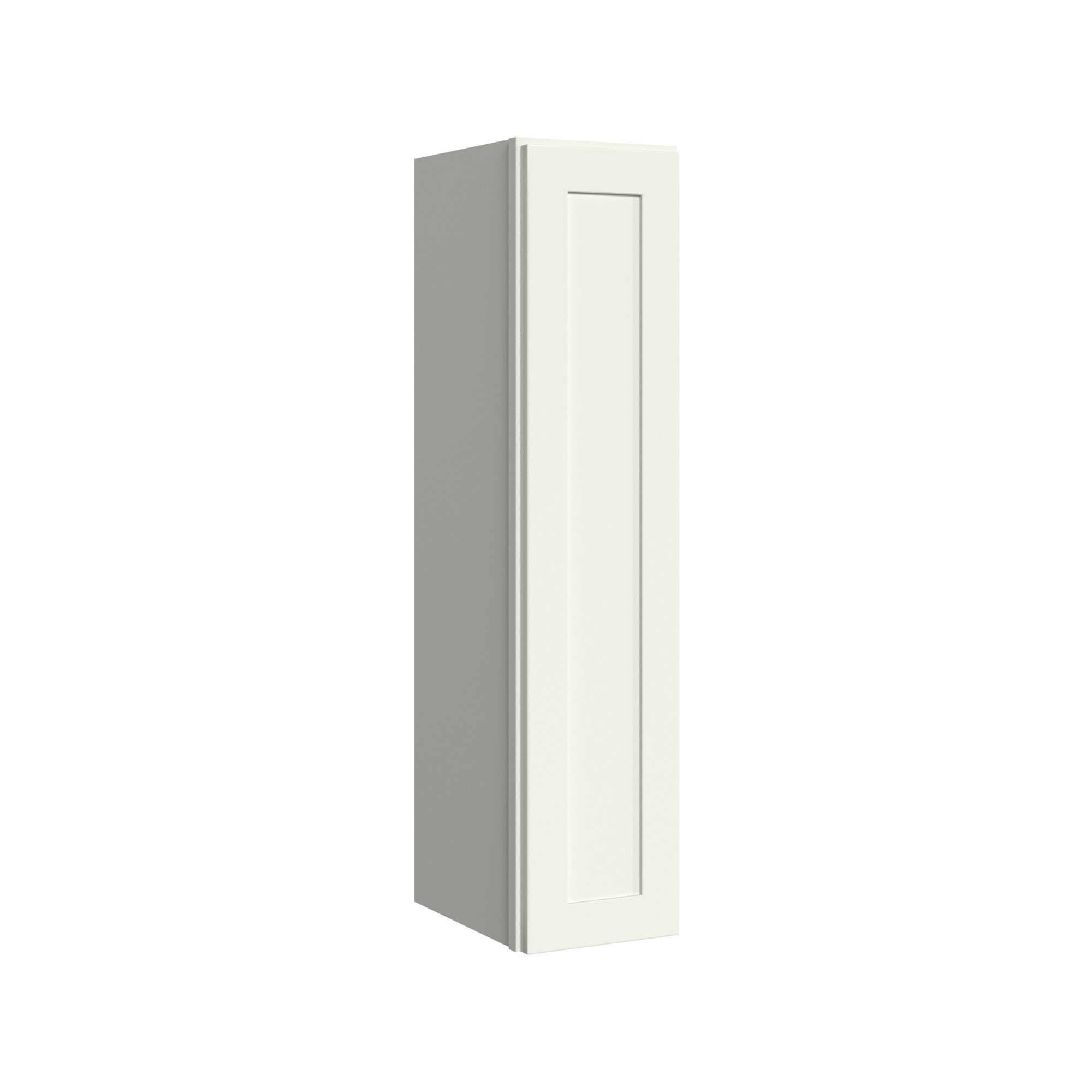 KraftMaid Momentum W939RG71 Deveron 9-in W x 39-in H x 12-in D Dove White Wall Fully assembled Plywood Cabinet (Recessed Panel Shaker)
