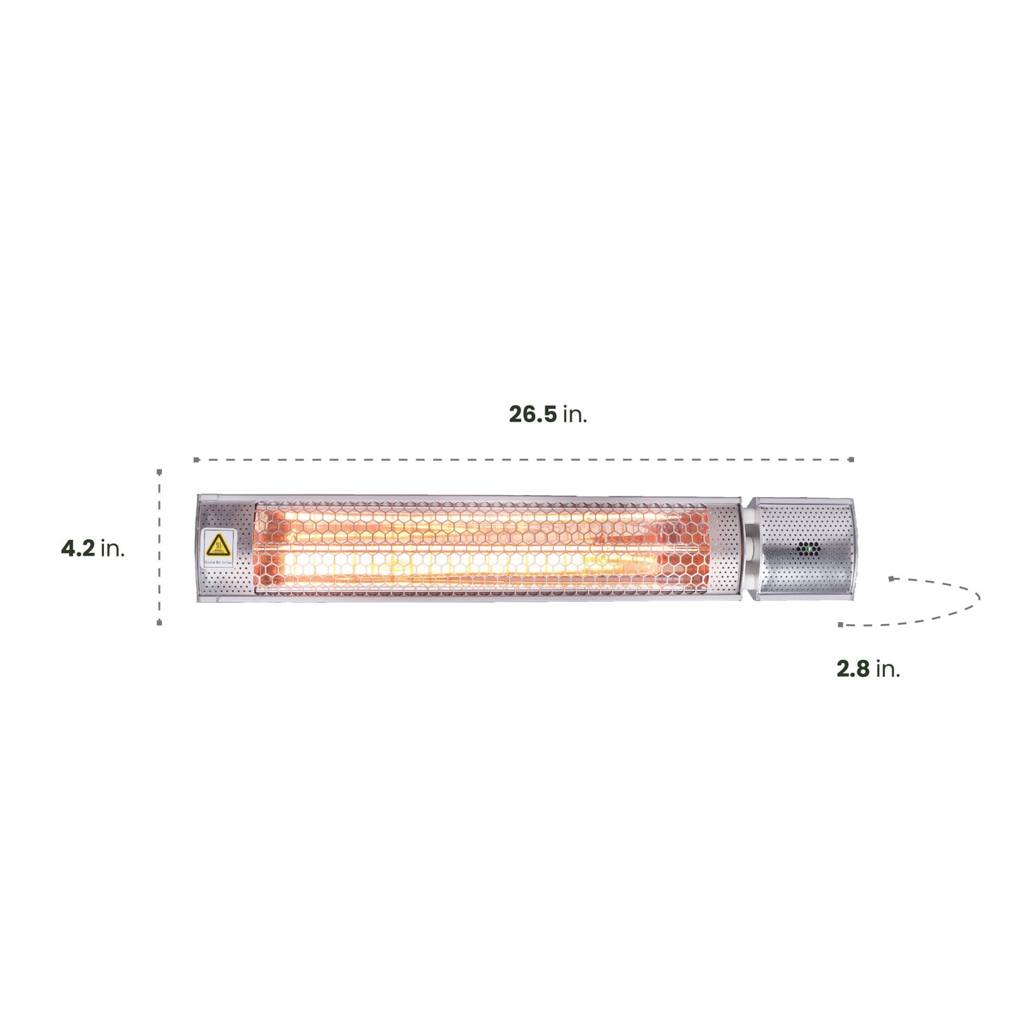Hanover HAN1053IC-SLV Outdoor-Electric-Patio-Heaters - View #2
