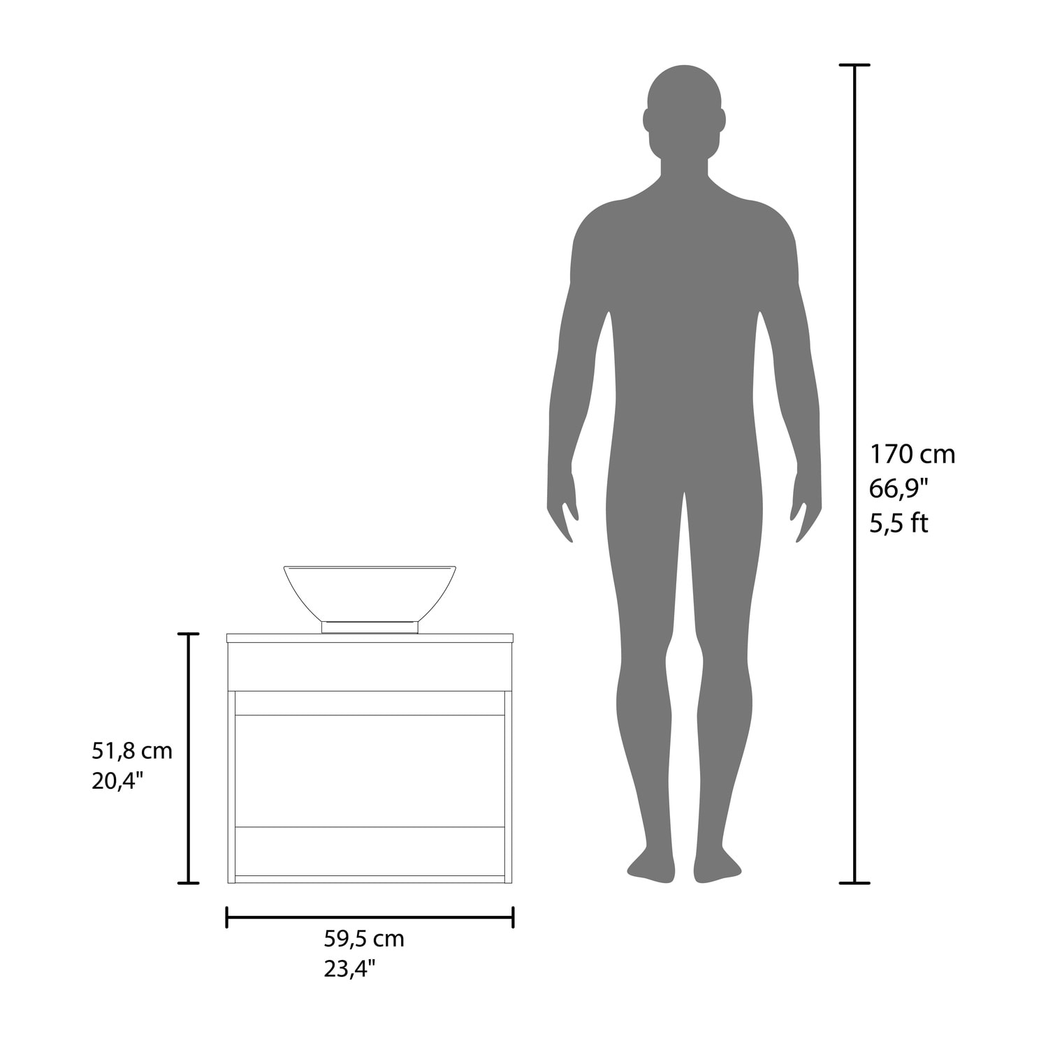 Watnature K2GPR79KQQWF Bath-Vanity-Combo - View #7
