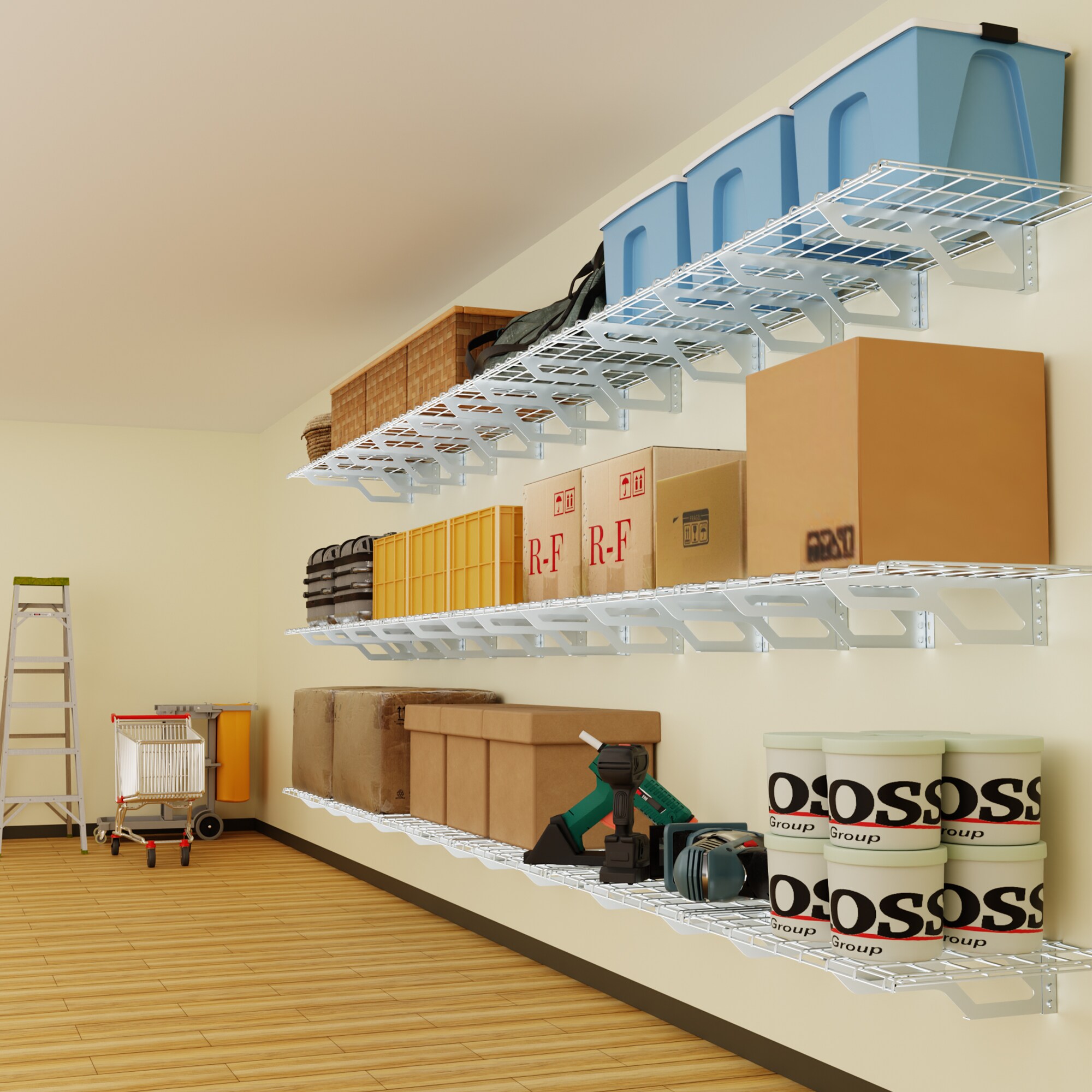 Shuntong SH-2X6-WH-02 Wall-Mounted-Shelving - View #4