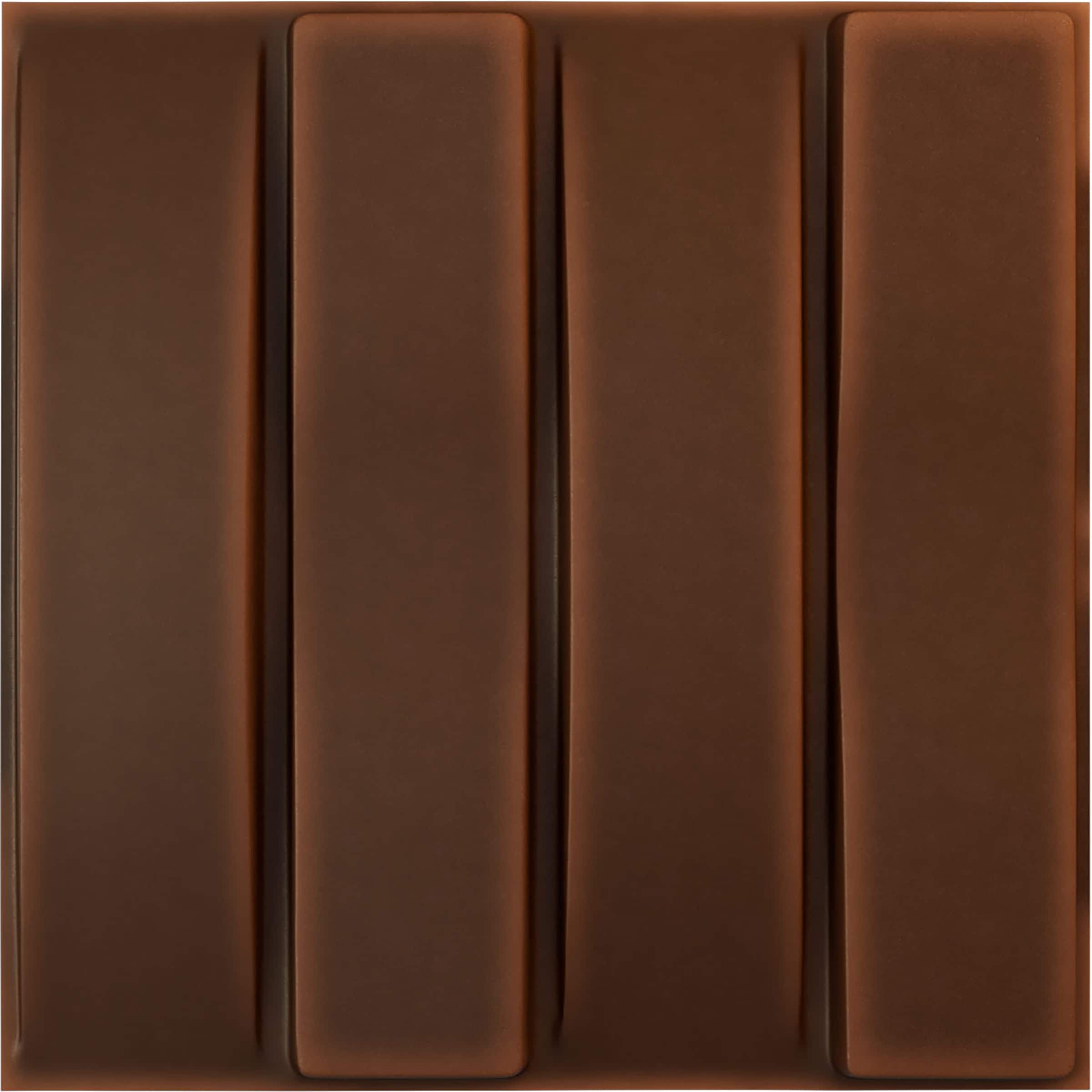 Ekena Millwork WP20X20CADRU-CASE-12 19-5/8-in x 19-5/8-in Embossed Paintable/Stainable Red PVC Wall Panel ( 12 -Pack, Covers 32.04-sq ft )