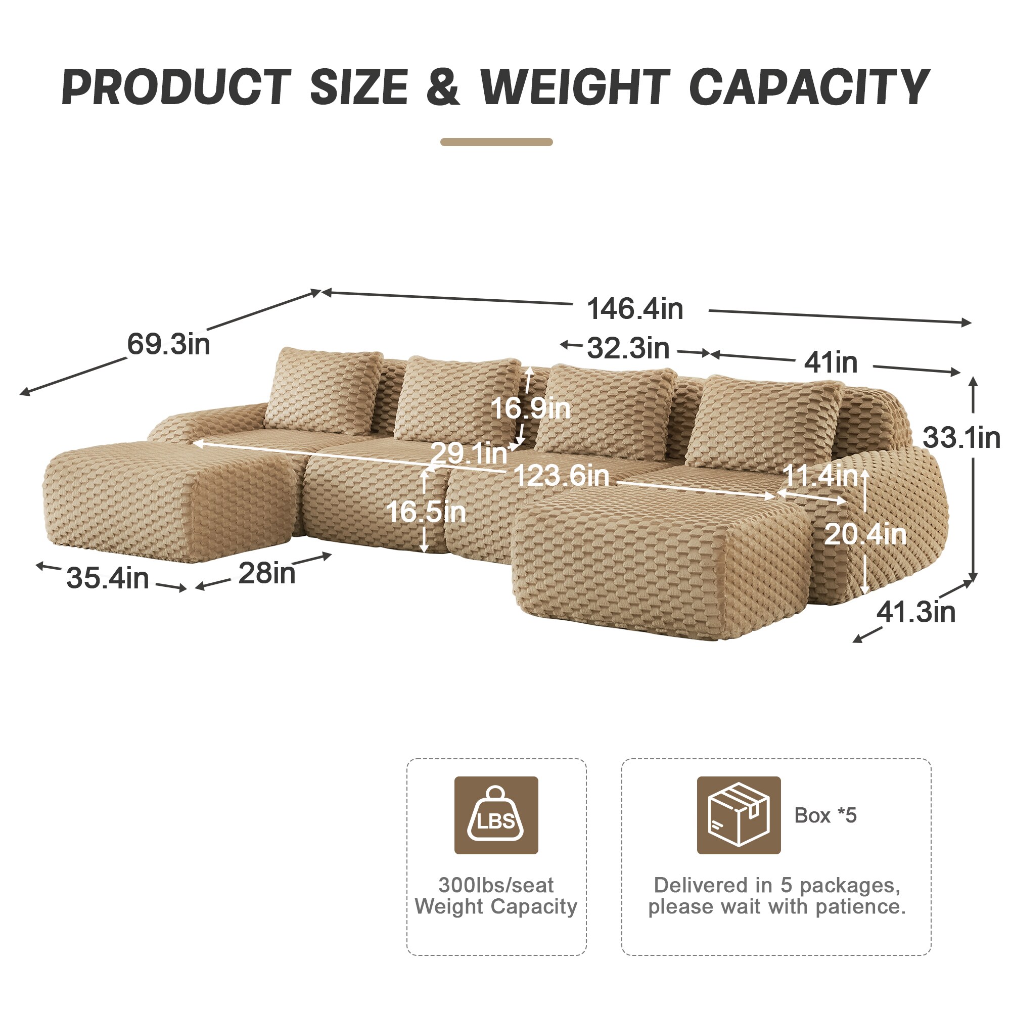 SINOFURN SYA020373BG Sofas-Loveseats - View #3