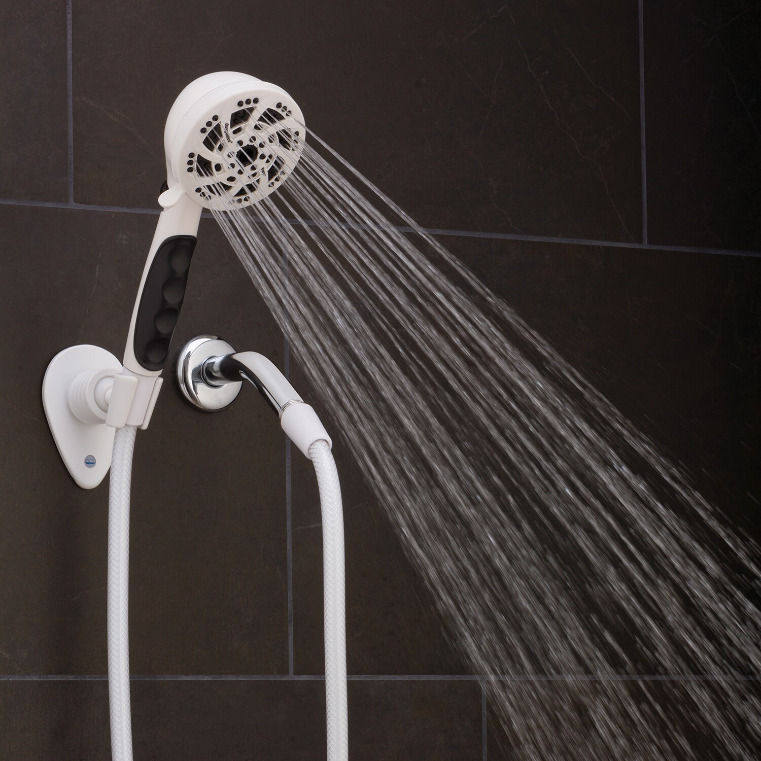 Oxygenics Fury RV White Handheld Shower Head with 72-Inch Hose