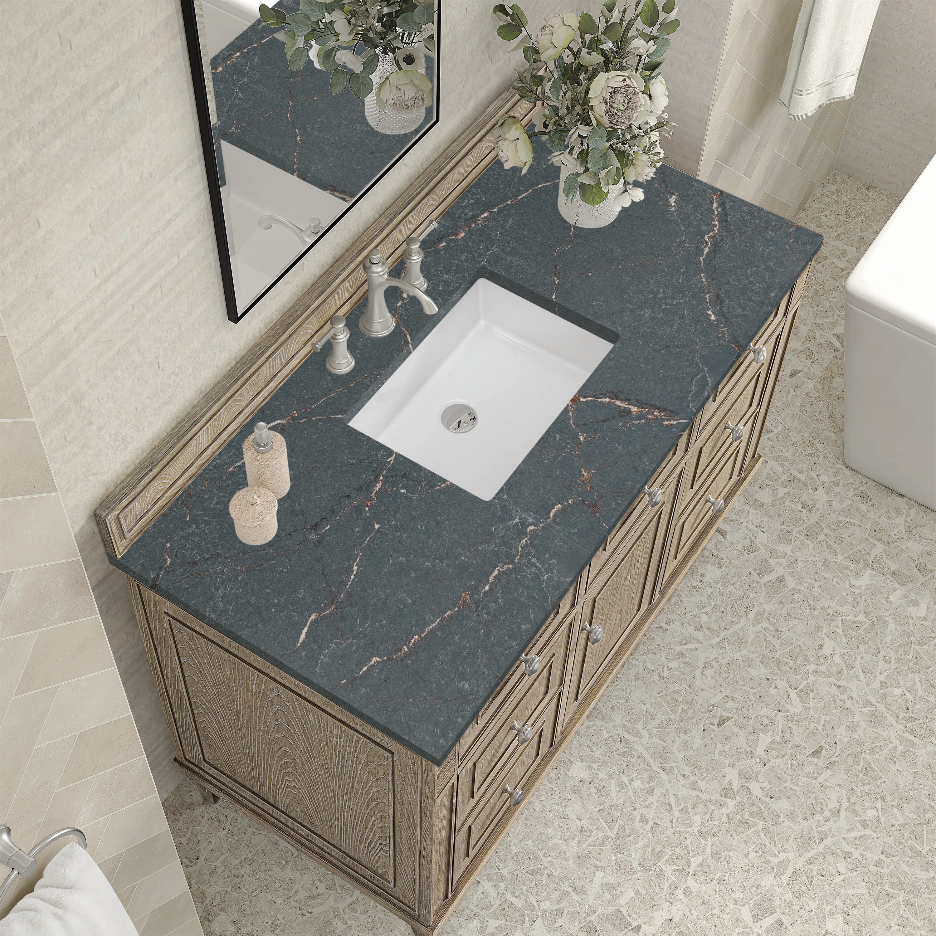 James Martin Vanities 424-V48-WWO-3PBL Bath-Vanity-Combo - View #5