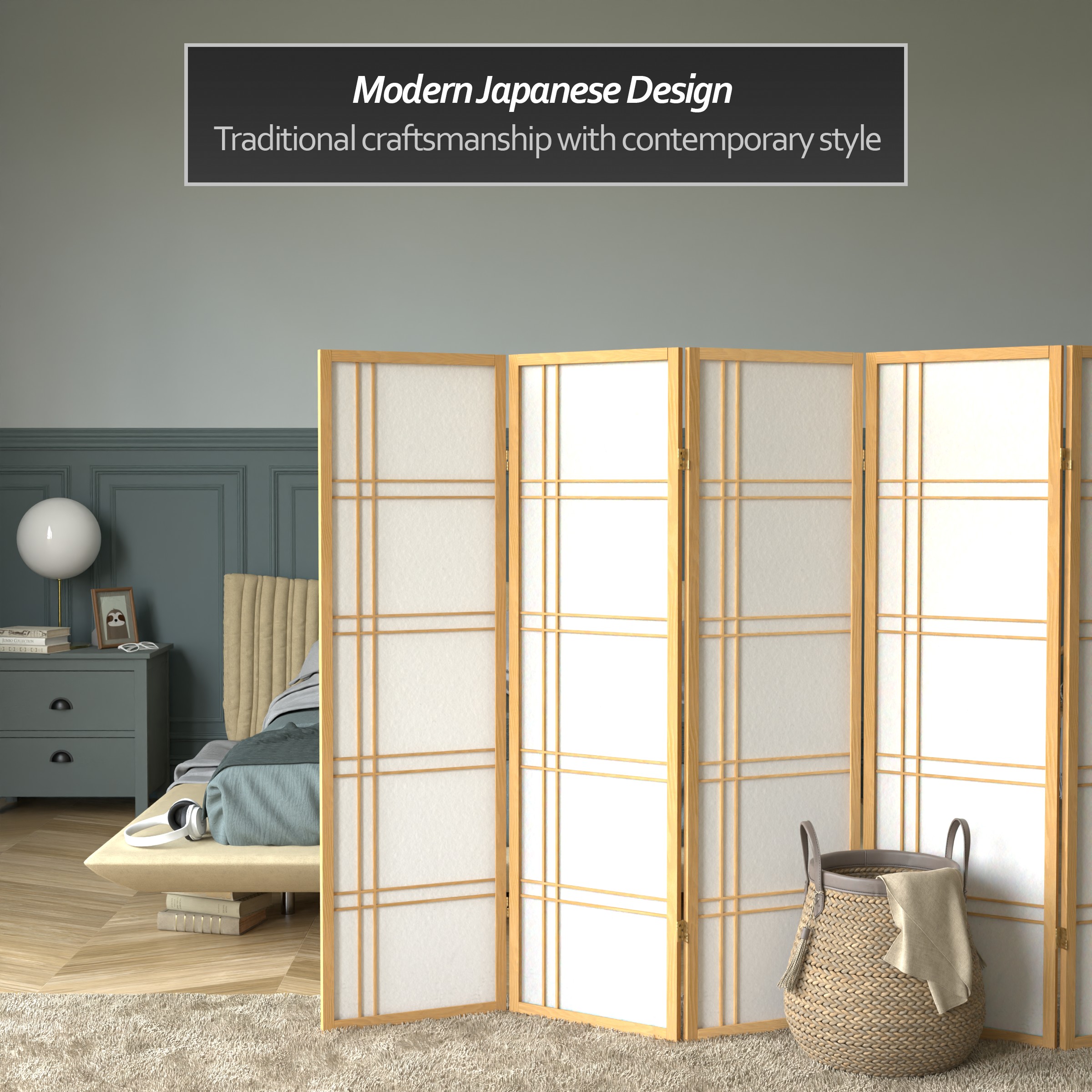 Red Lantern DC60-NAT-6P Indoor-Privacy-Screens - View #4