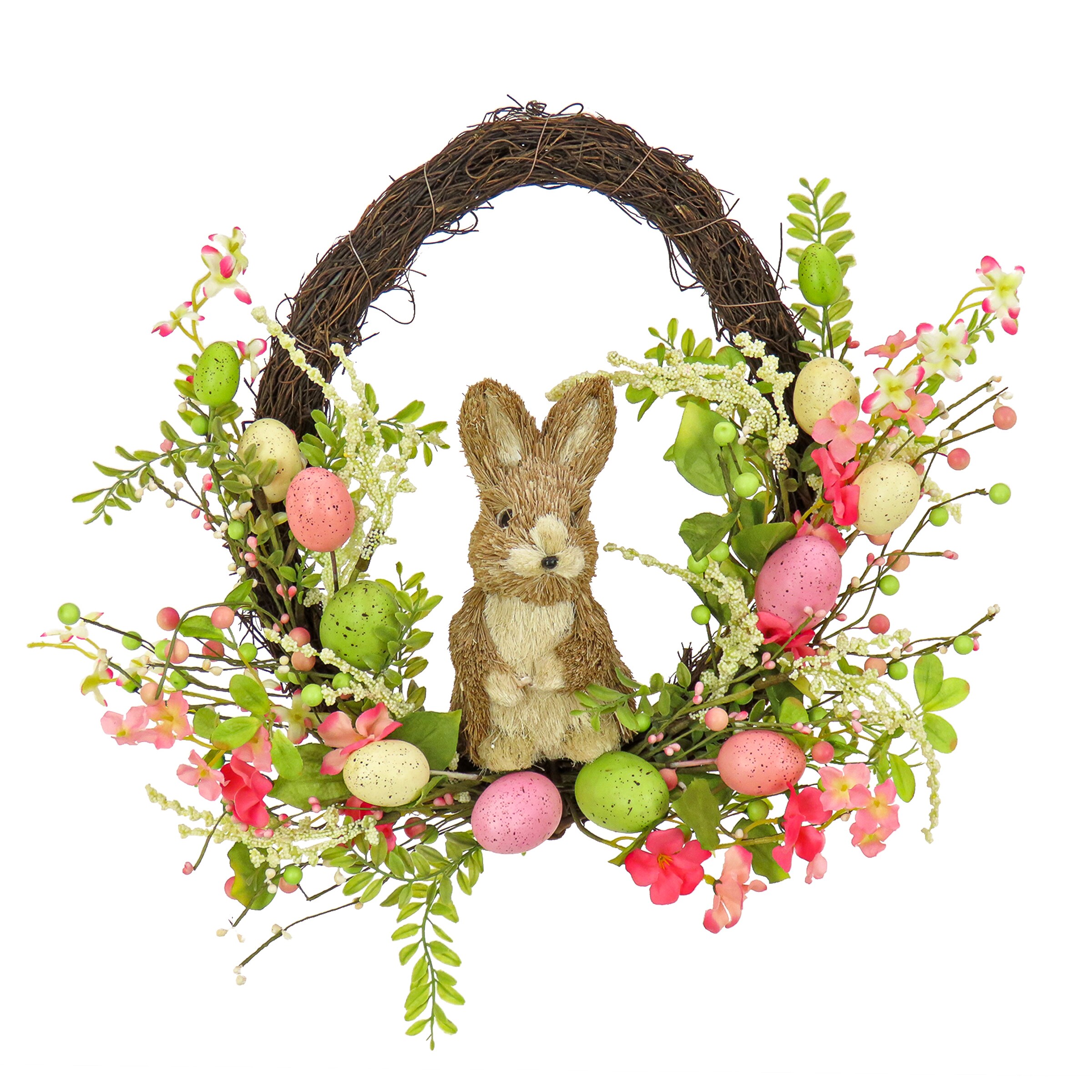 National Tree Company RAE-EA8A37237-1 5.5-in H Easter Hanging decoration Wreath