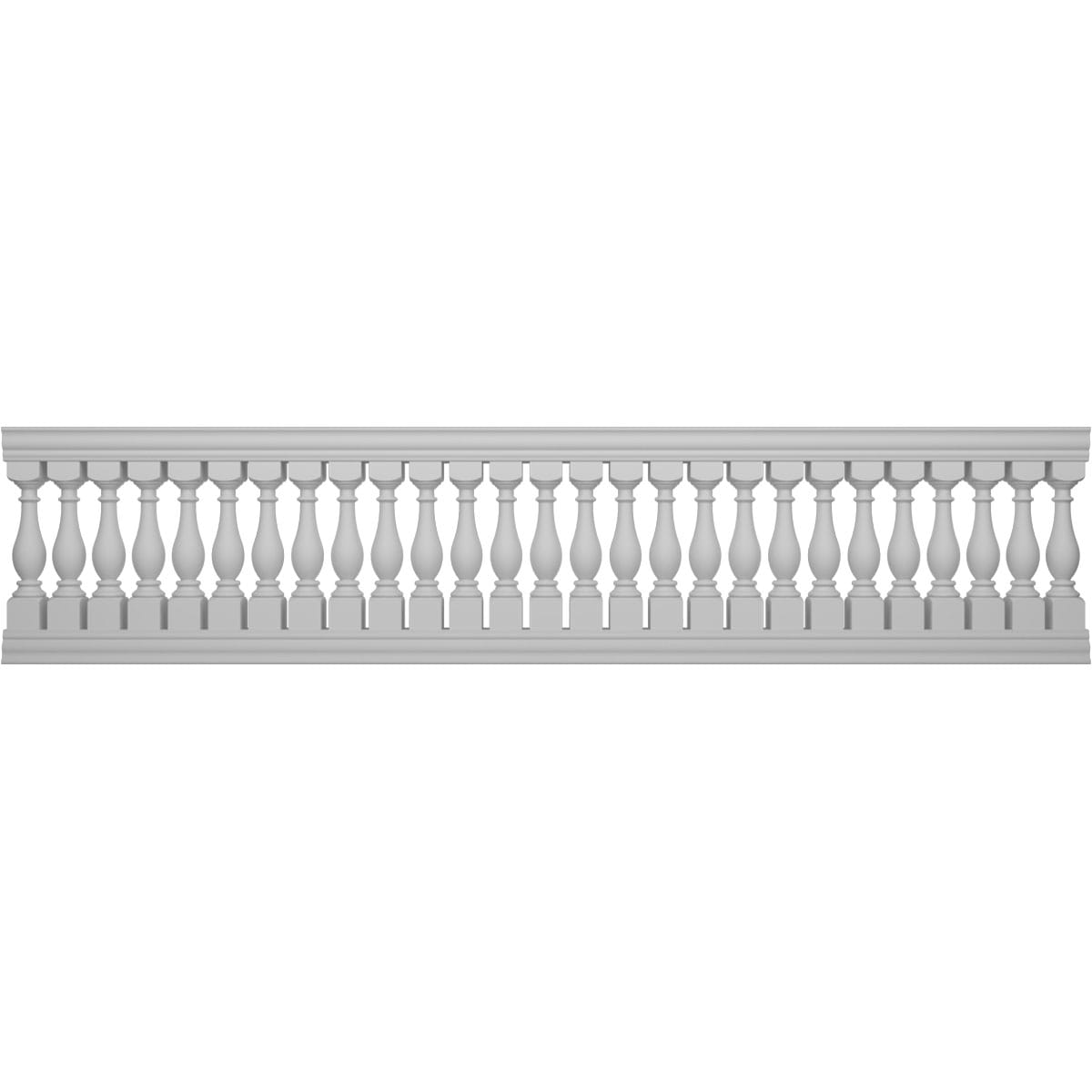 Ekena Millwork BALK40X168LGD FiberThane 14-Feet x 40-Inches Legacy Fiberglass Deck Rail Kit