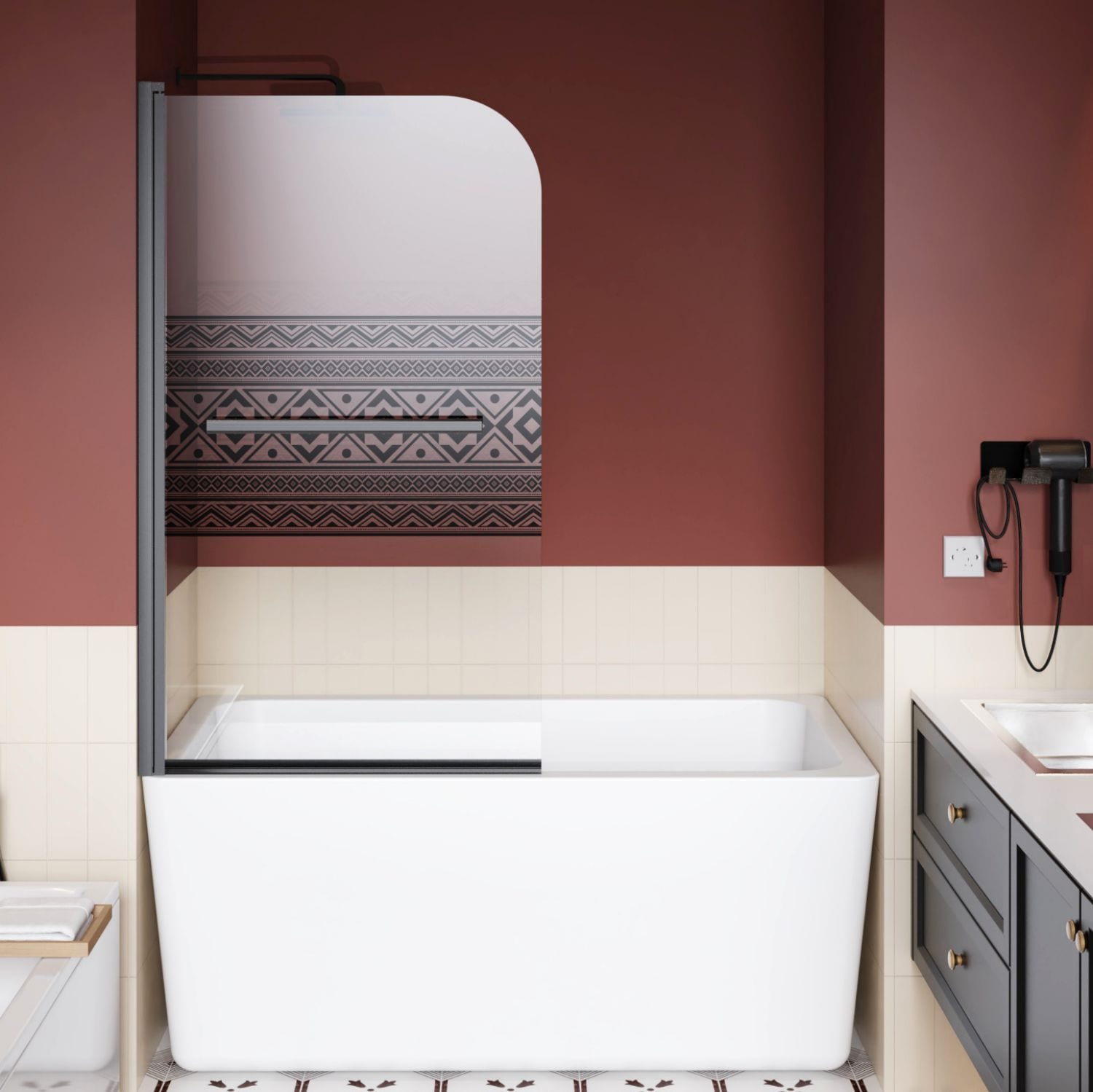 LIVIZA GIJ-SD003-34MB Bathtub-Doors - View #3