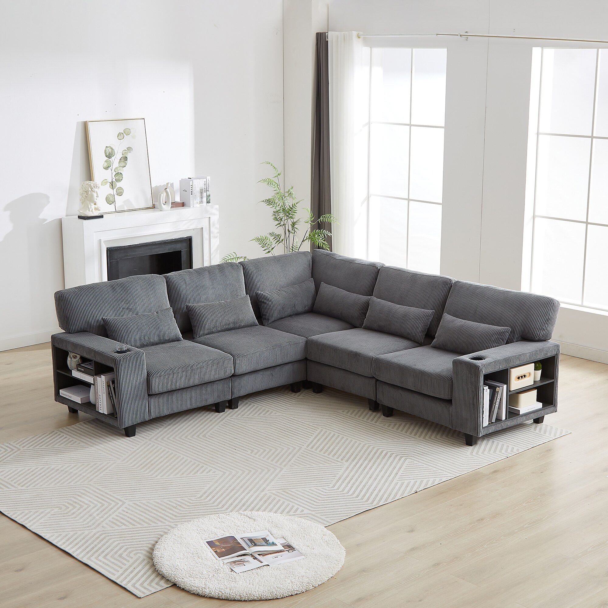 SINOFURN SYA020313GY Sofas-Loveseats - View #18