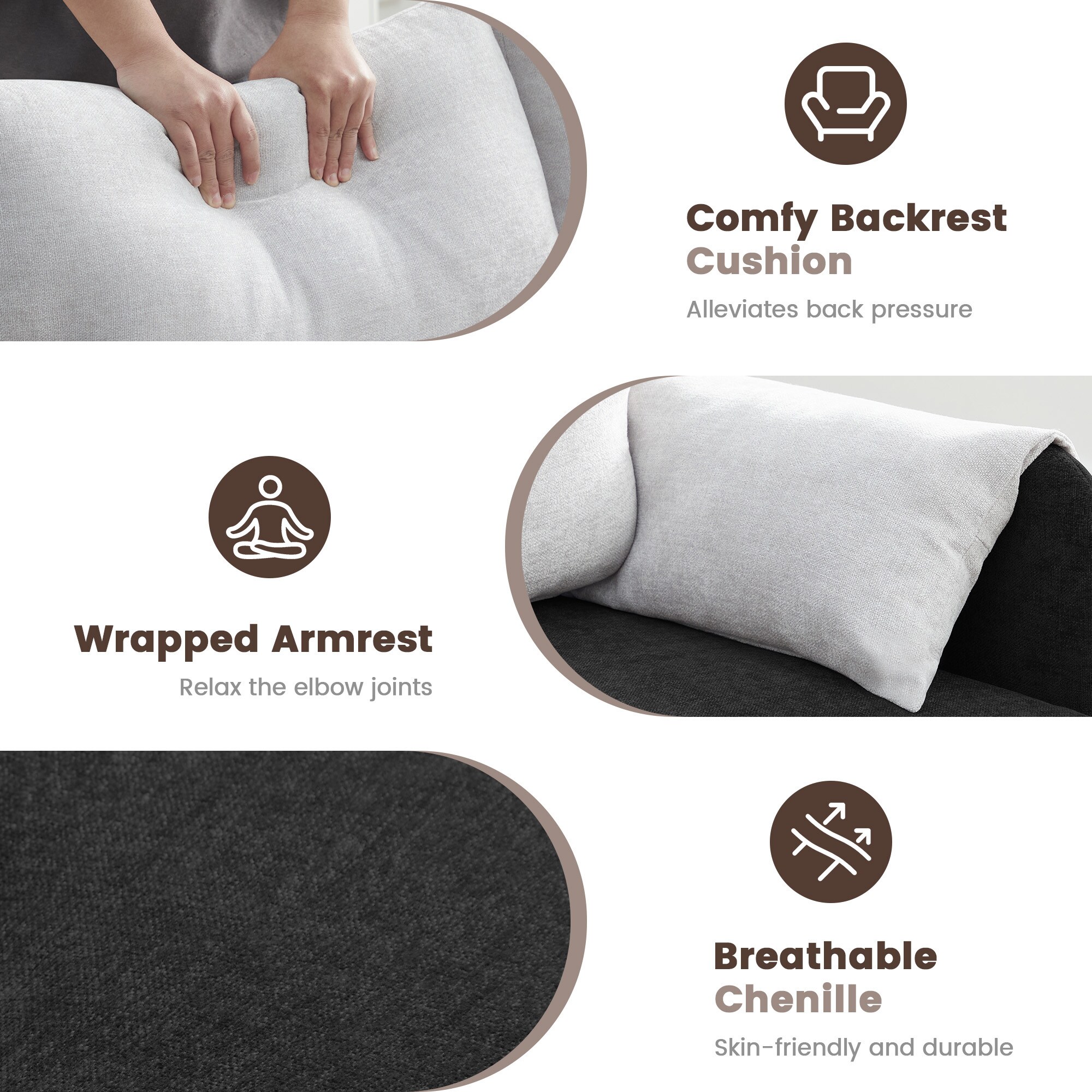 Serwall WPSFSY-BK-3P chairs - View #3