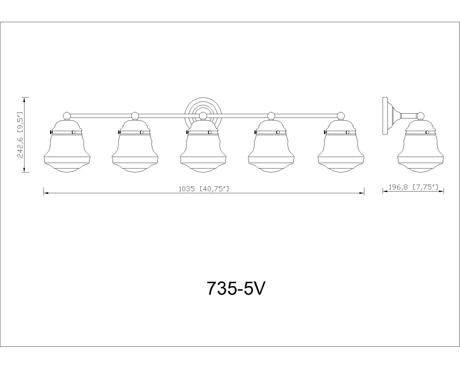Z-Lite 735-5V-BN b089995 - View #8