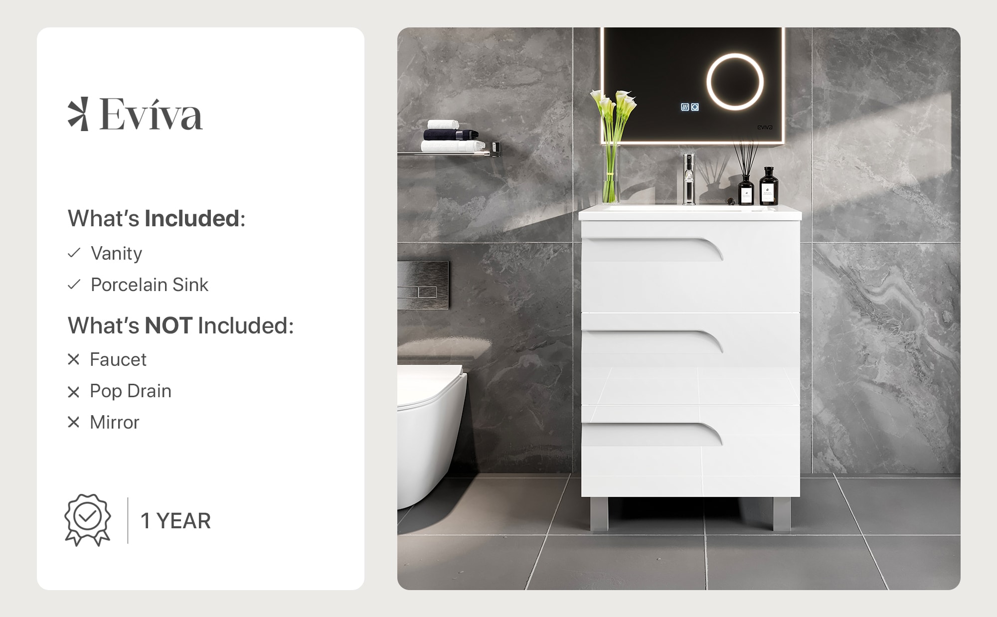 Eviva EVVN23-24WH-FS Bath-Vanity-Combo - View #8