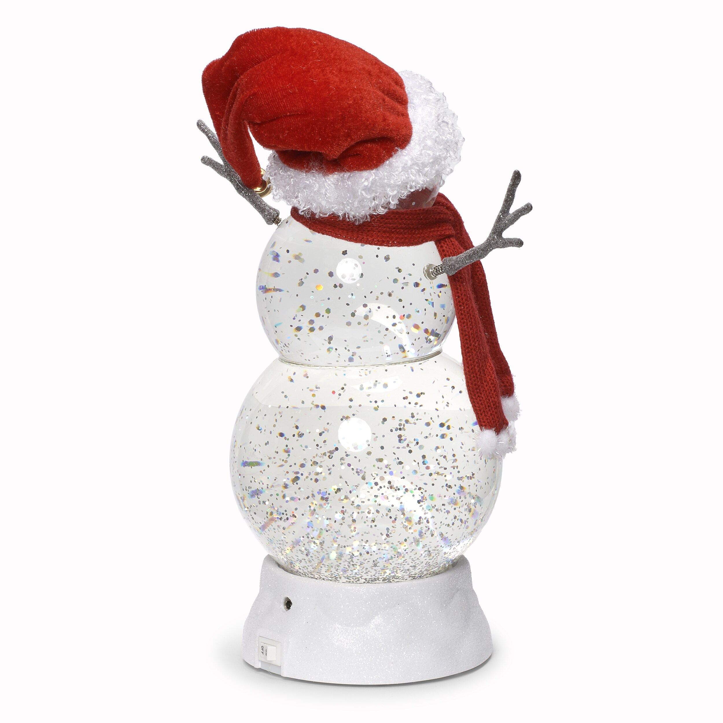 11.25" LED Lighted Snowman Christmas Snow Globe Centerpiece