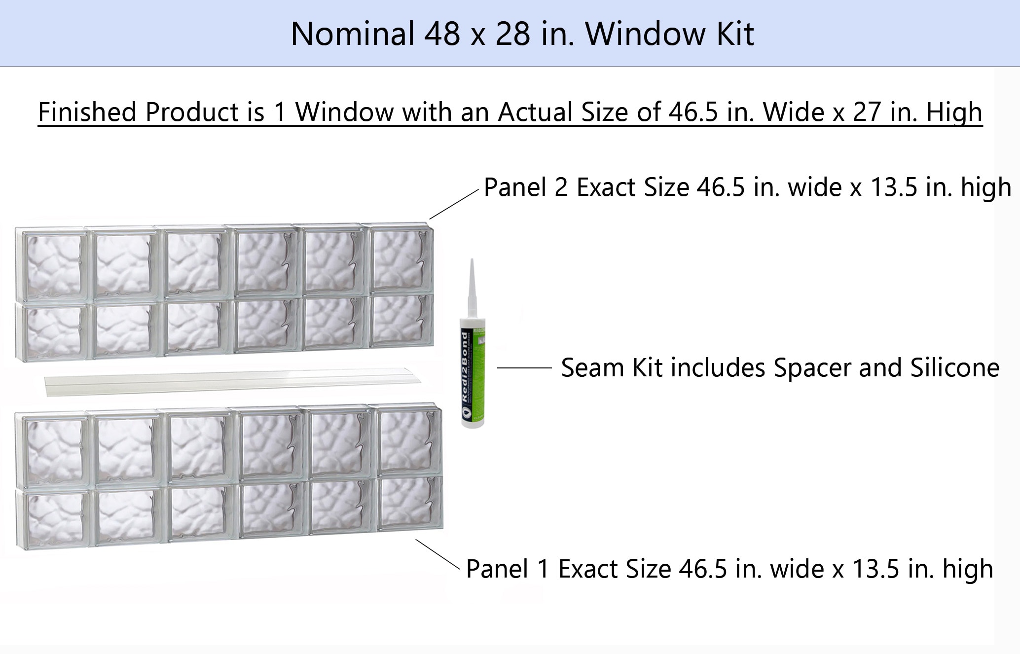 REDI2SET S4828DC Glass-Block-Windows - View #2