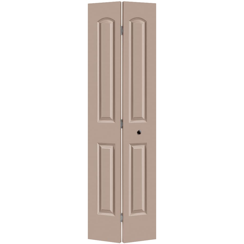 Masonite 1317529 Roman 24-in x 80-in Sandpiper 2-panel Smooth Hollow core Prefinished Molded composite Closet Bifold Door
