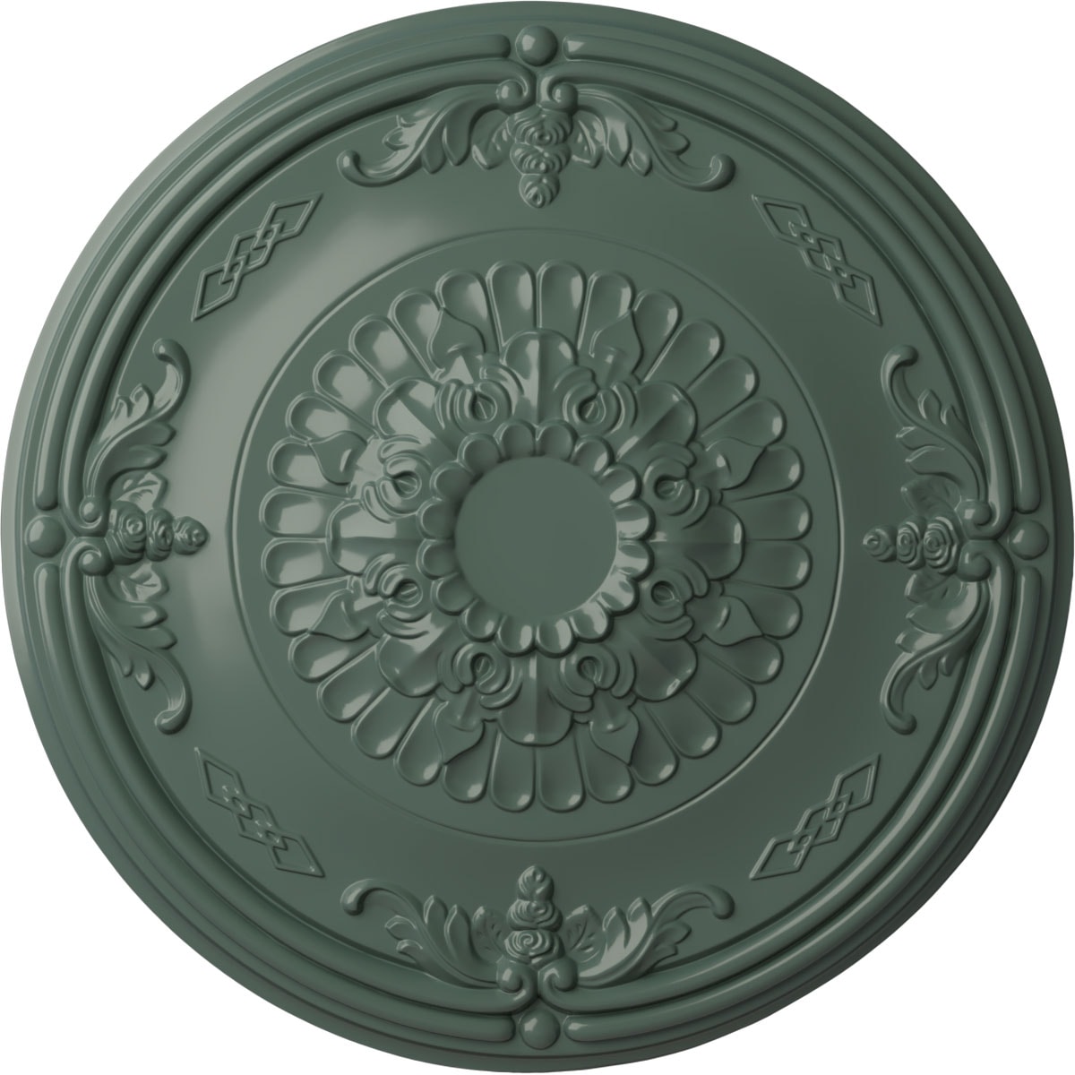 Ekena Millwork CM27ATCBF Athens 26.25-in W x 26.25-in L Painted Cloud Burst Polyurethane Whole Ceiling Medallion
