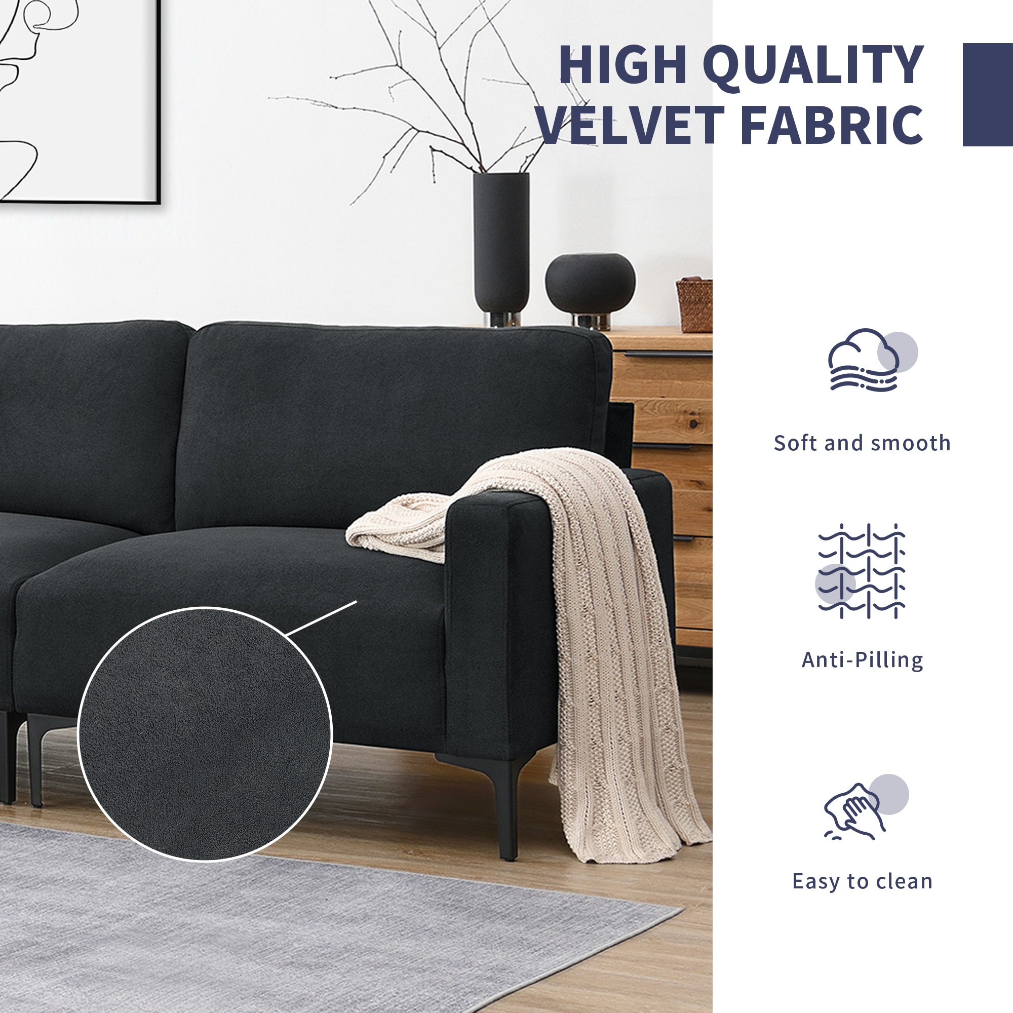 ModernLuxe L-GS009001AAE Sofas-Loveseats - View #6