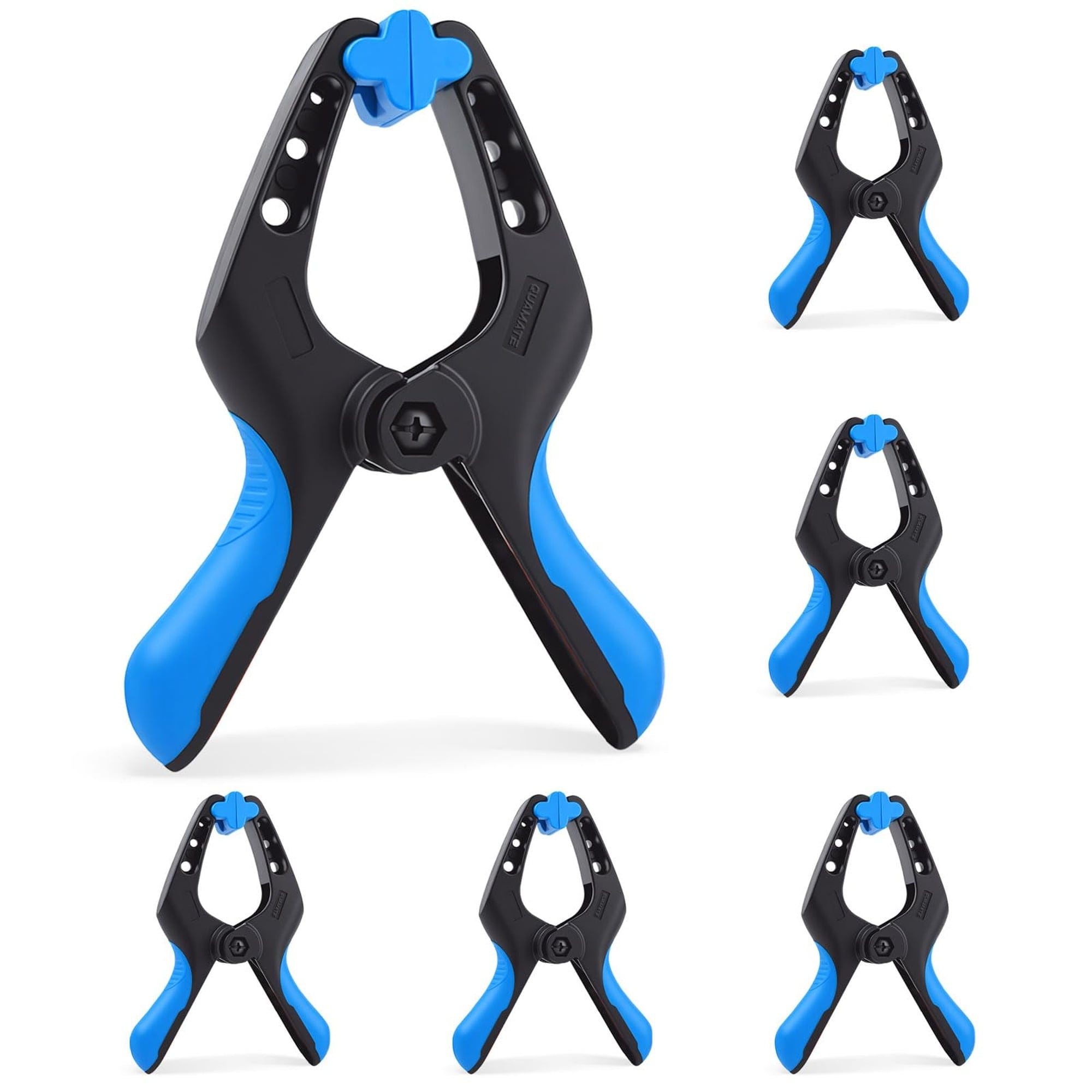 Angel Sar 6 Pcs 6 in Heavy Duty Spring Clamps Large Plastic Spring Clips for Woodworking Backdrop Stand Pool Cover Photography Crafts #L2MJA0705C05