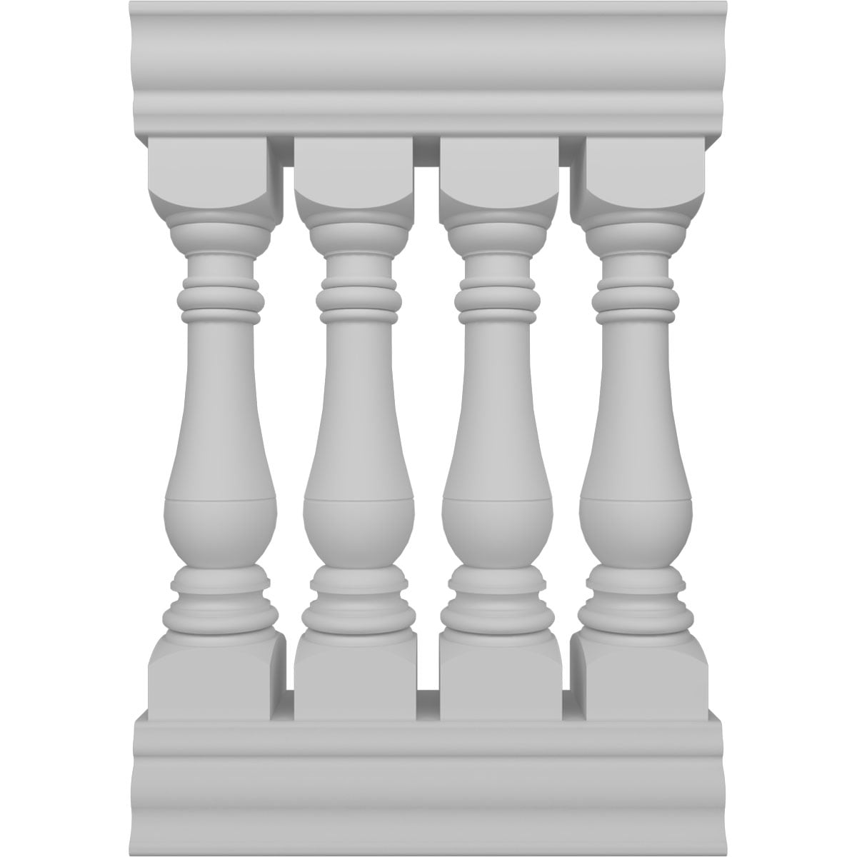 Ekena Millwork BALK38X024BRG FiberThane 2-Feet x 38-Inches Bradford Fiberglass Deck Rail Kit