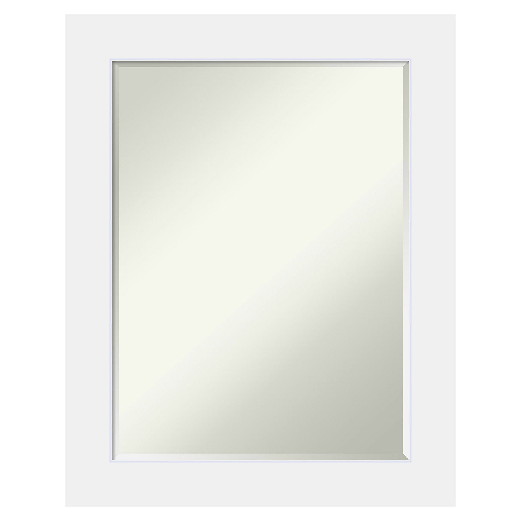 Amanti Art A17007236125 Corvino White Frame 23-Inches W x 29-Inches H Square Corvino White Framed Vanity Mirror