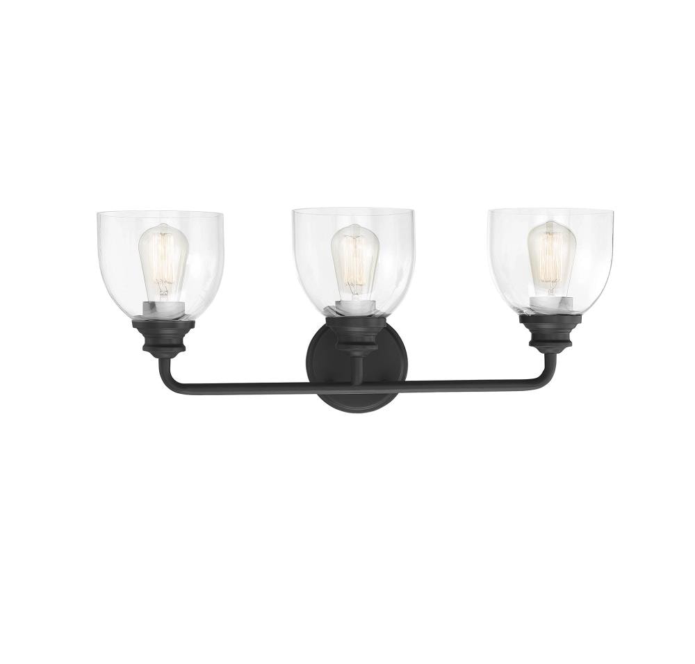  LW-SH609550 3-Light Black Transitional Vanity Light