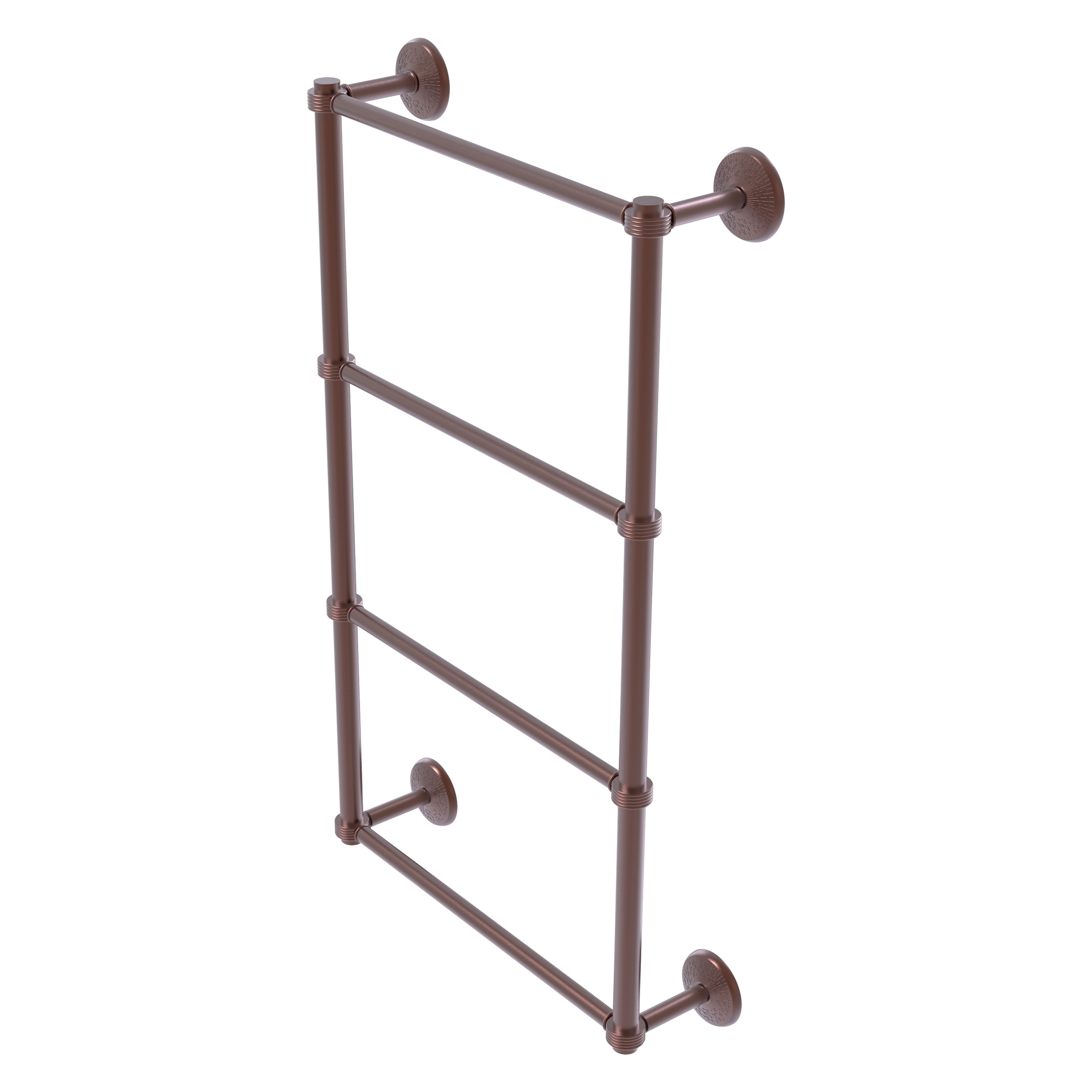 Allied Brass MC-28G-30-CA Monte Carlo 30-in double Antique Copper Wall mount 4-tier Towel Bar