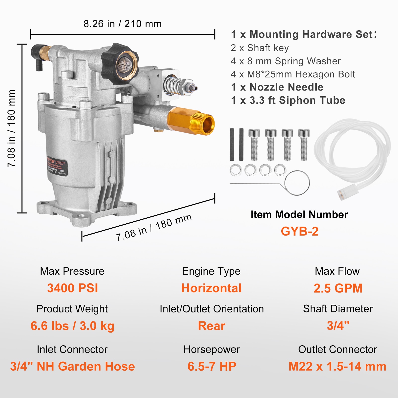 VEVOR HZXPBHZ34INCHU81SV0 pumps - View #8