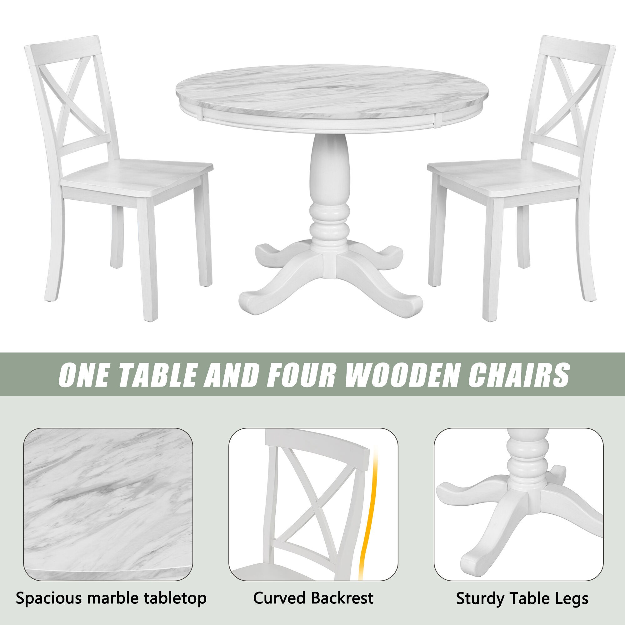 JEAREY JN65DJ51-W Dining-Sets - View #4