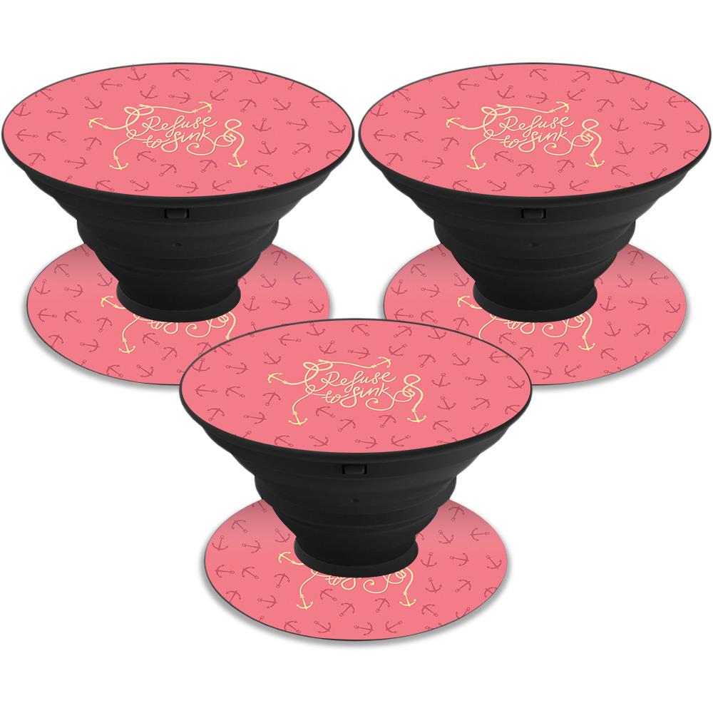 MightySkins VSNS73040  POSOCK-Refuse to Sink Skin Decal Wrap for Pop Sockets Sticker- Pack of 3- Refuse to Sink