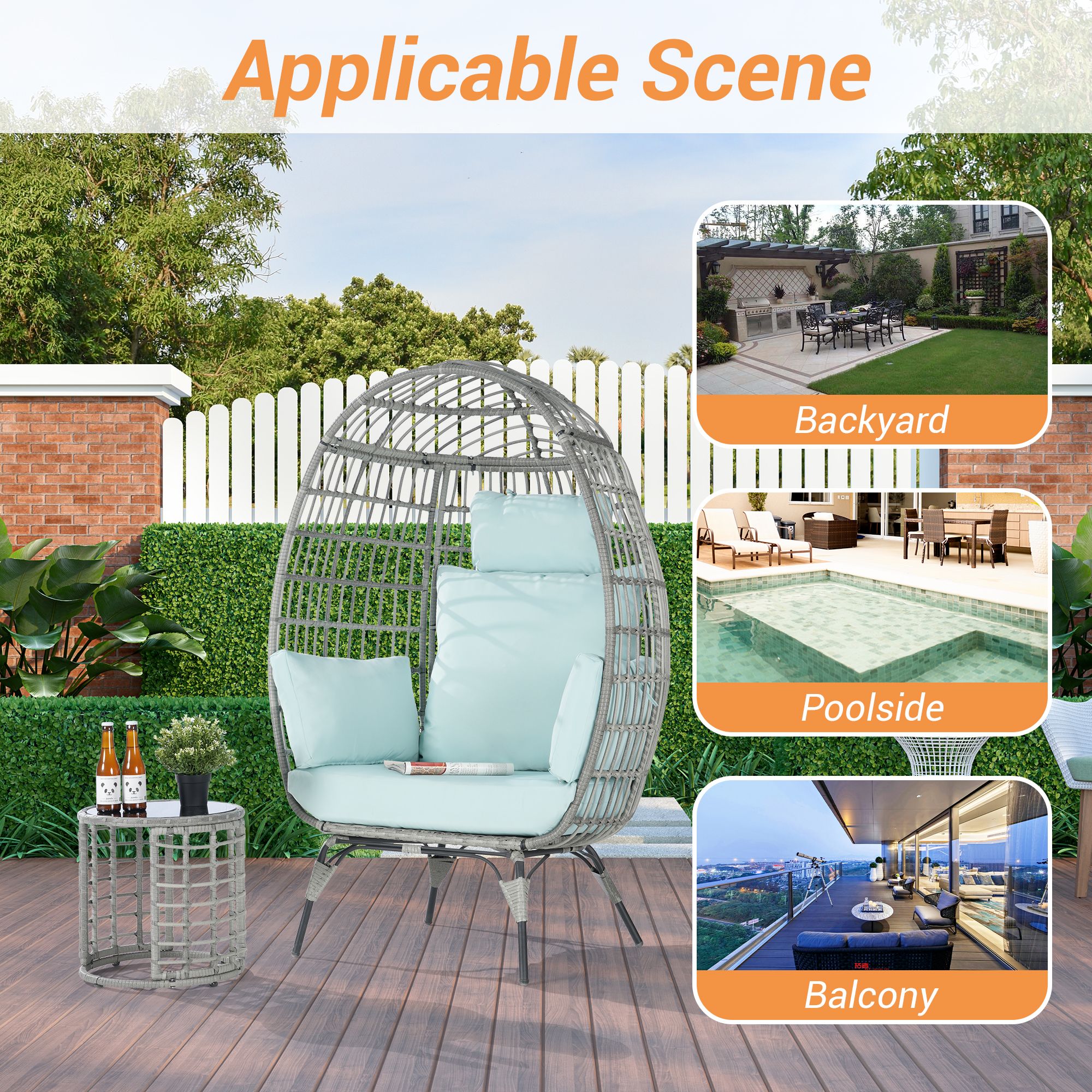 SANSTAR L-JDC64TF-AD Patio-Conversation-Sets - View #5