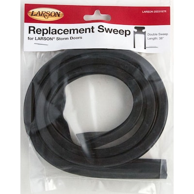 LARSON 37-1/4-in Black Storm Door Double Sweep LARSON 37-1/4-in Black Storm Door Double Sweep