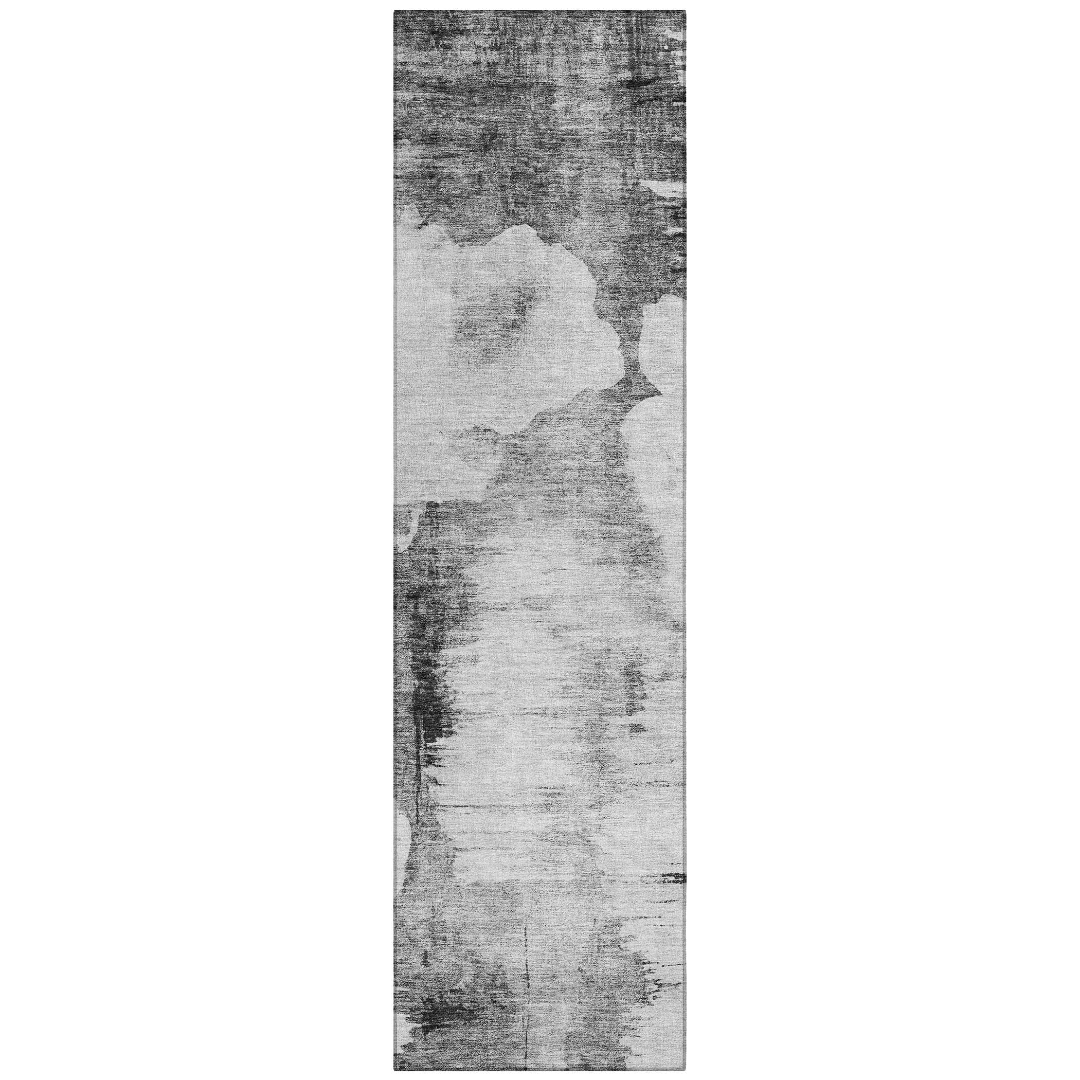 Addison Rugs ACN710GY2X8 Chantille ACN710GY 2 x 7 (ft) Polyester Gray Rectangular Indoor/Outdoor Geometric Machine washable Area rug