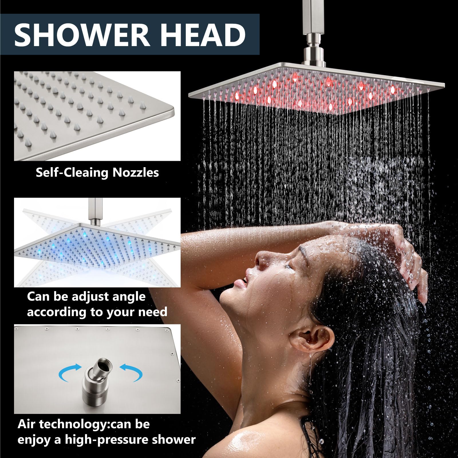 CYIKE LCY0810E227 Fixed-Showerhead - View #3