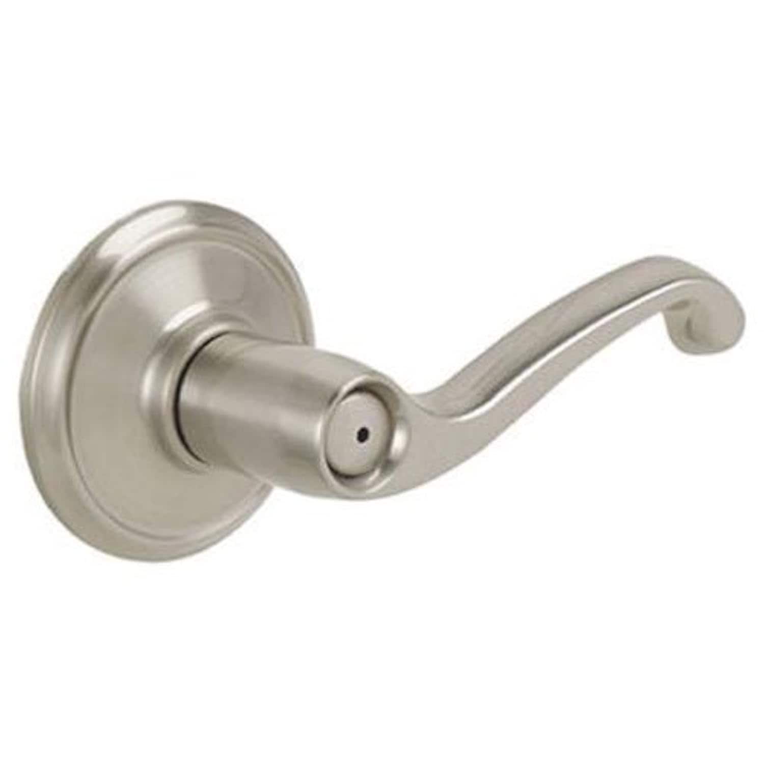 Schlage Flair F40V Privacy Door Lever Satin Nickel #5617964