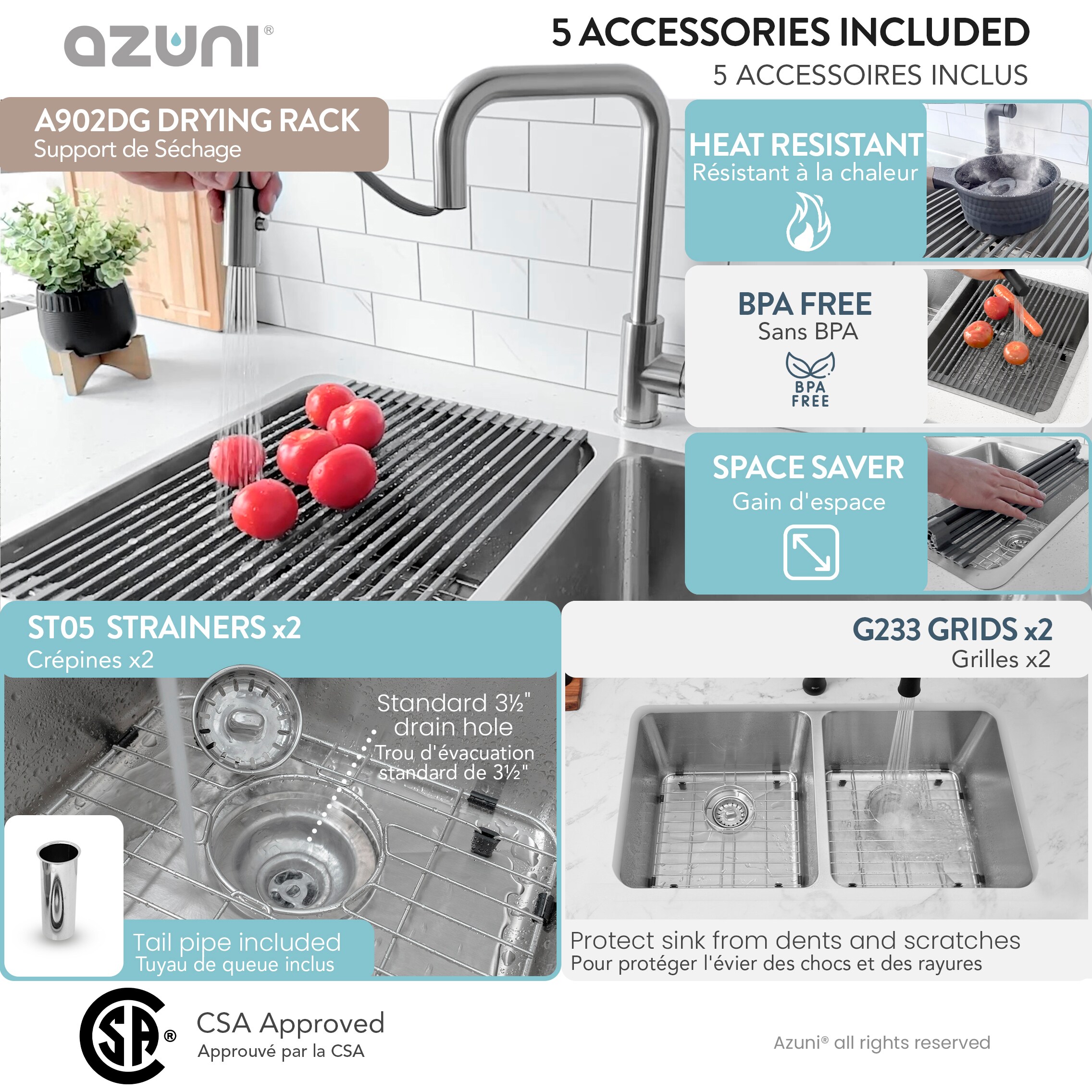 Azuni C233 Kitchen-Sinks - View #7