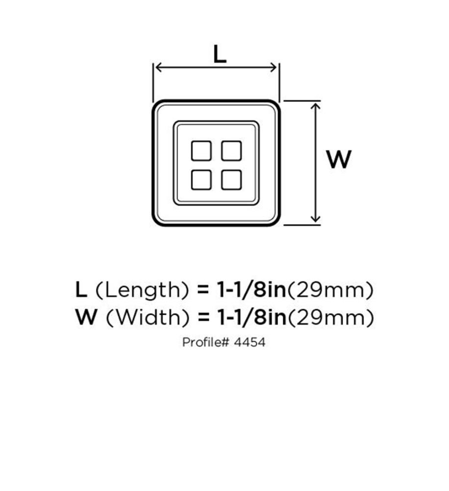 Amerock BP4454WN Cabinet-Knobs - View #4
