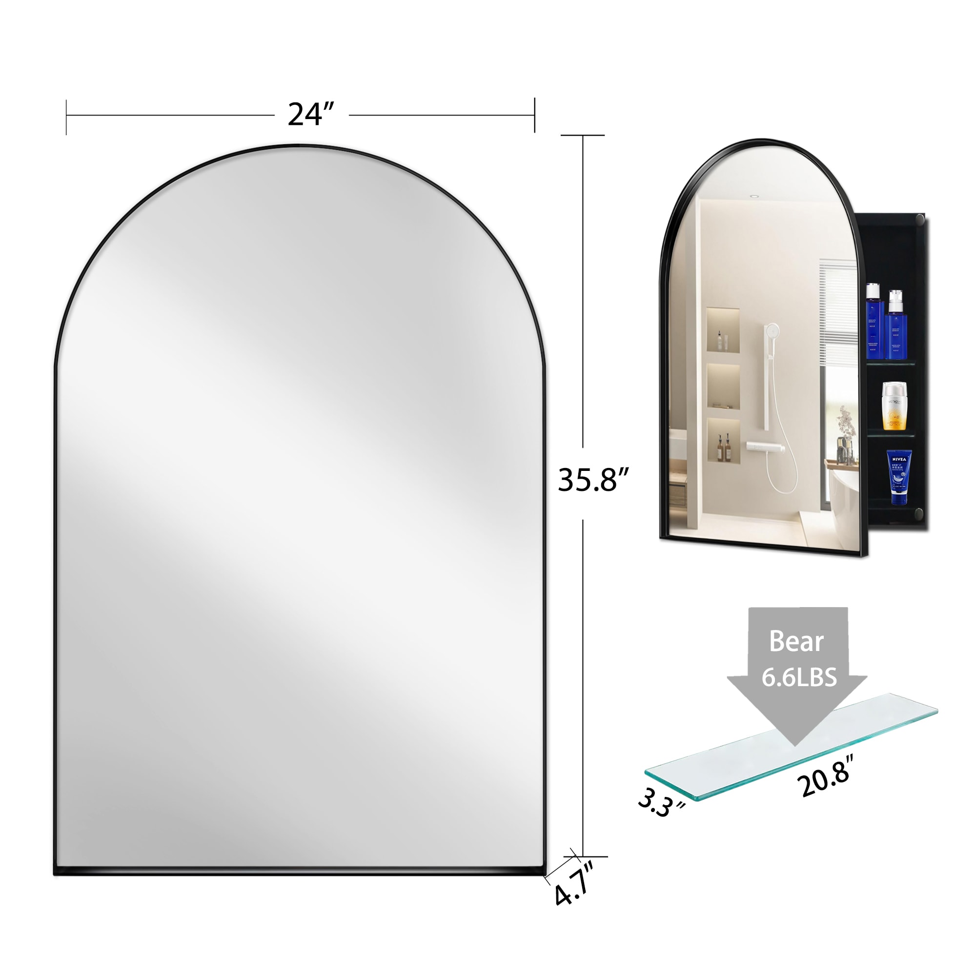 Bybafun YD5200003 Bathroom-Medicine-Cabinets - View #7