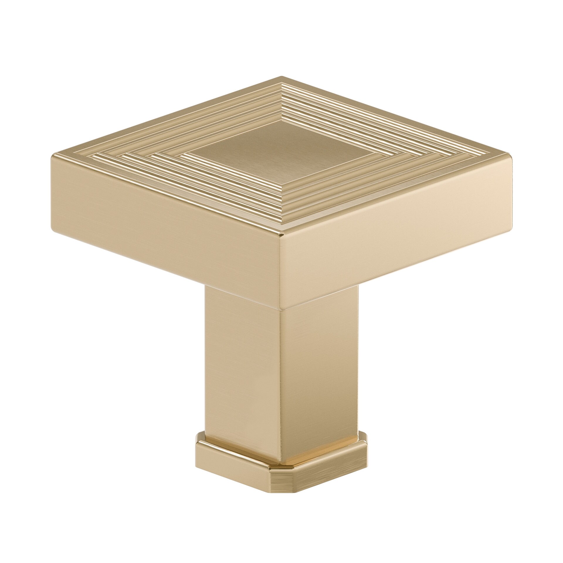 Richelieu BP87883535CHBRZ Como 1-3/8-in Champagne Bronze Square Transitional Cabinet Knob