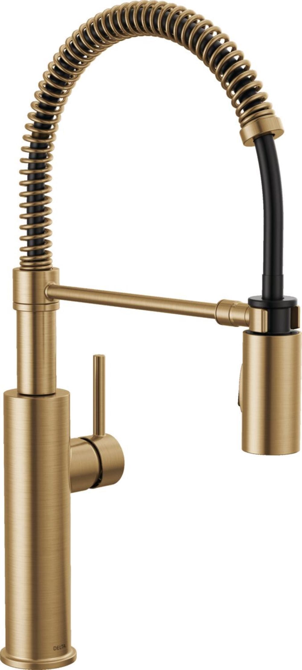 Delta 18803-CZ-DST Antoni Champagne Bronze Single Handle Deck-mount Pull-down Kitchen Faucet with Sprayer ( Deck Plate Included )