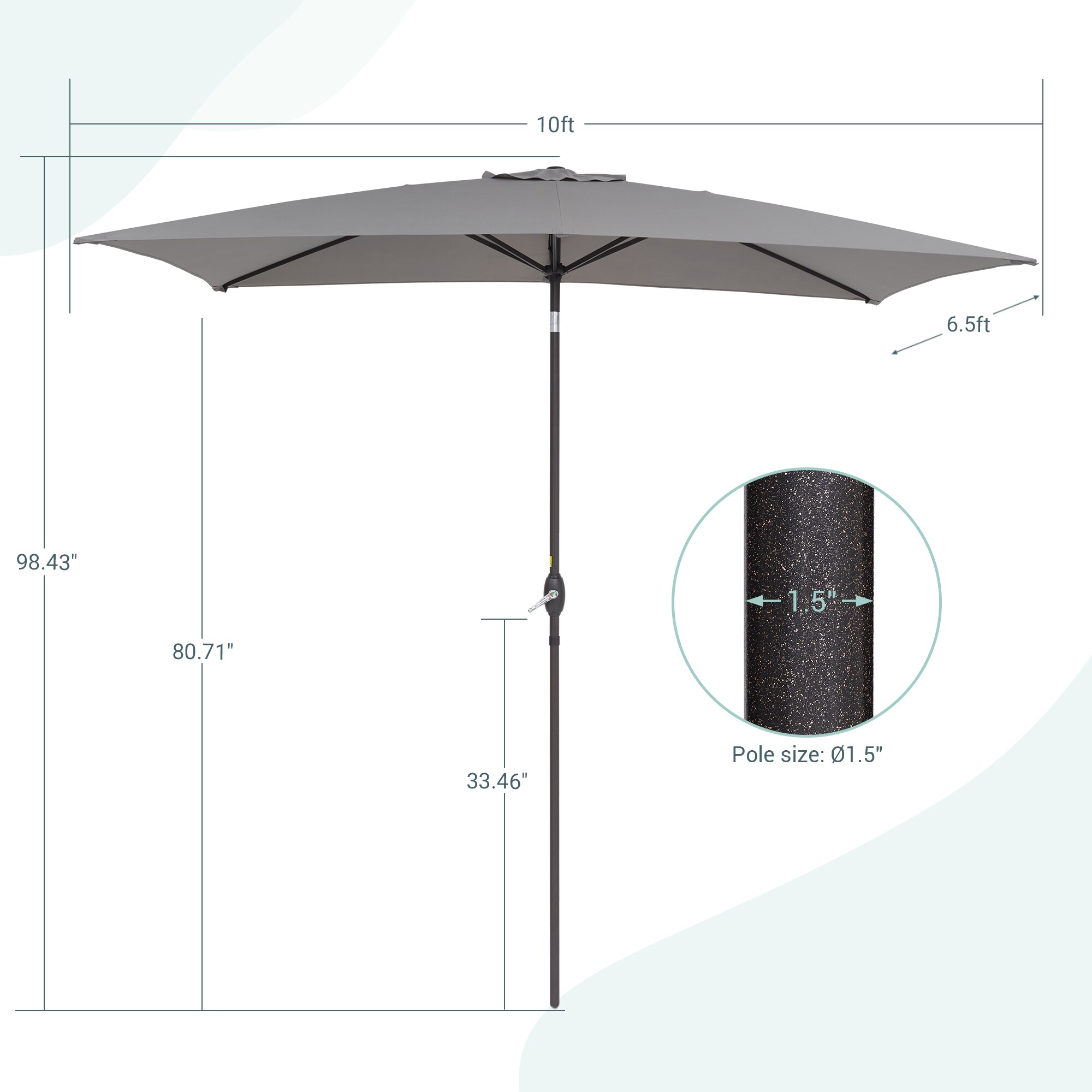 Sonkuki SD-TJLED23GY Umbrellas-2 - View #2