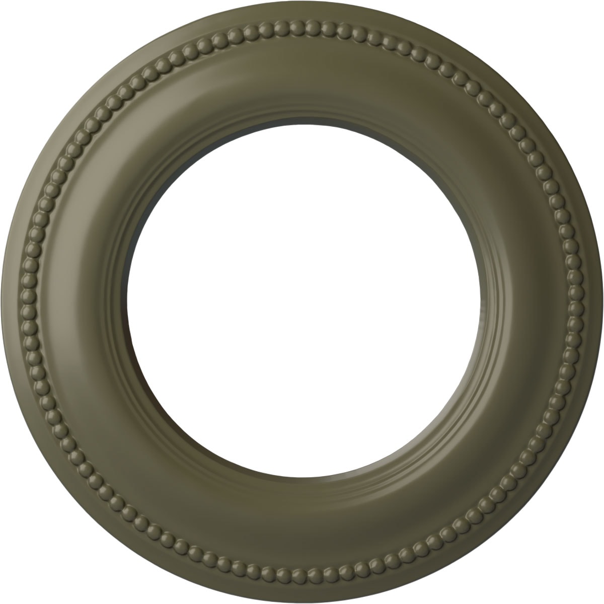 Ekena Millwork CM13BRPTF Bradford Classic 13-in W x 13-in L Painted Turtle Polyurethane Whole Ceiling Medallion
