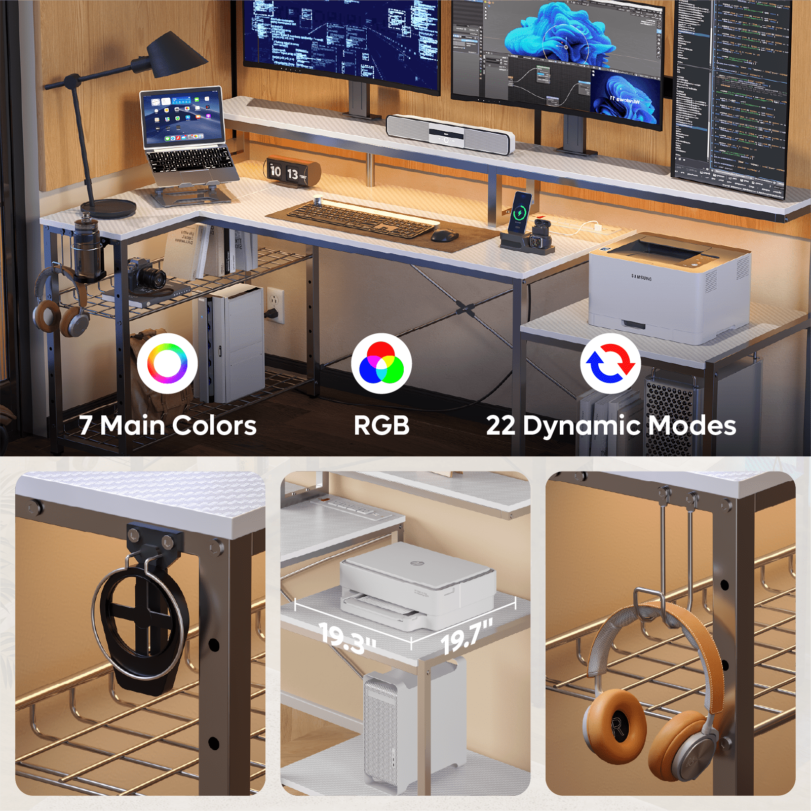 Bestier LOW-H100618KUS-WDCF desks - View #6