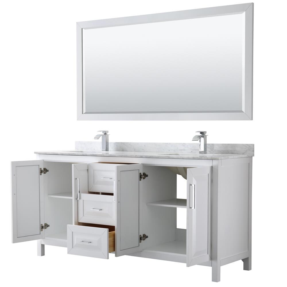 Wyndham Collection WCV252572DWHCMUNSM70 Bath-Vanity-Combo - View #2