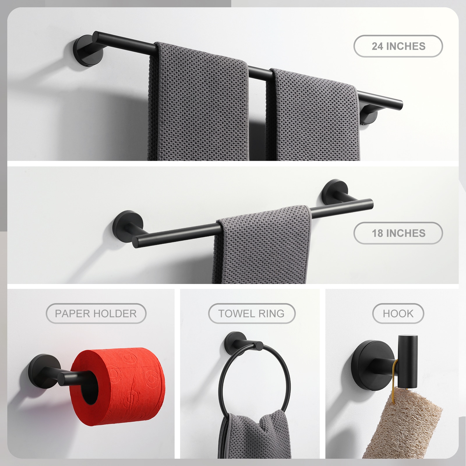 WOWOW 410016B-LW Decorative-Bath-Hardware-Kits - View #4