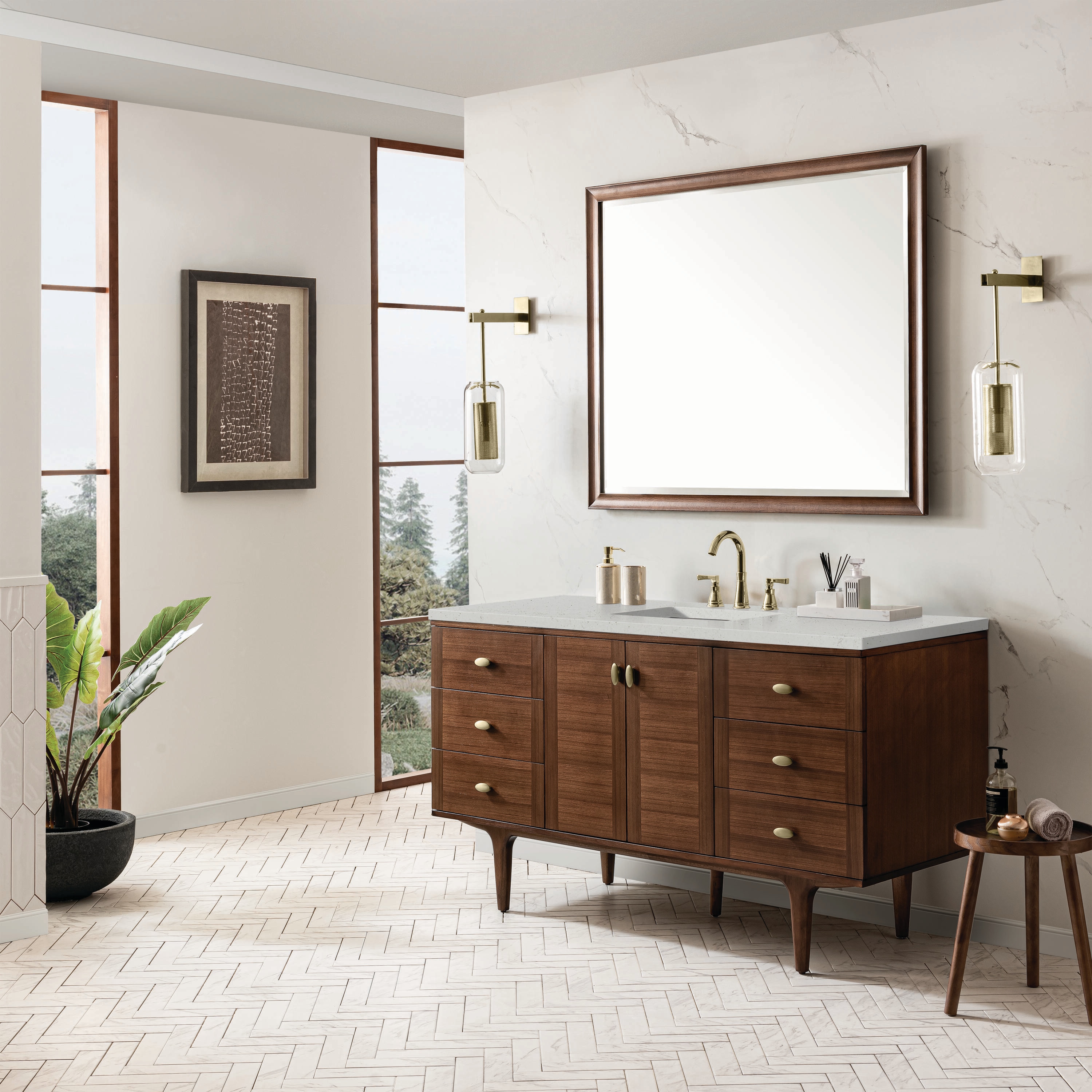 James Martin Vanities 670-V60S-WLT-3LDL Bath-Vanity-Combo - View #3