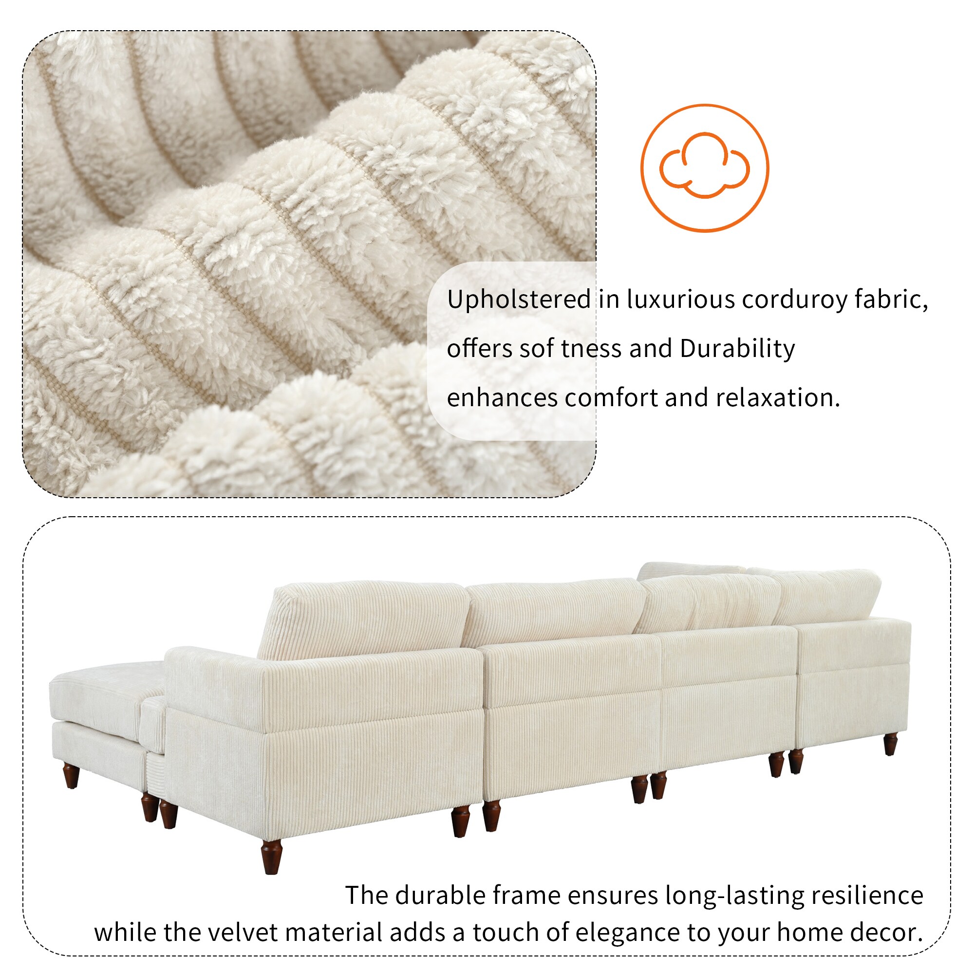 JIMSMAISON JMUSSO80BEG Sofas-Loveseats - View #6