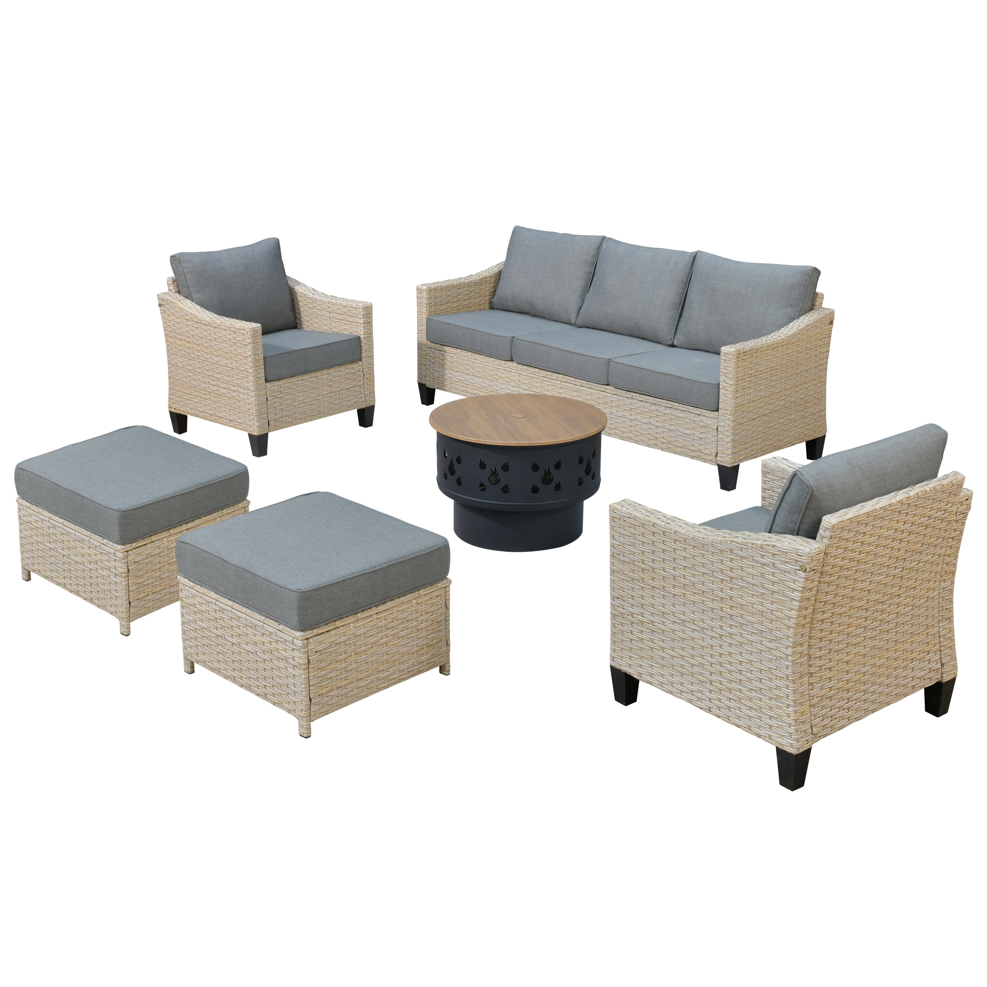 weaxty HMBYM307DAR205 Patio-Conversation-Sets - View #2