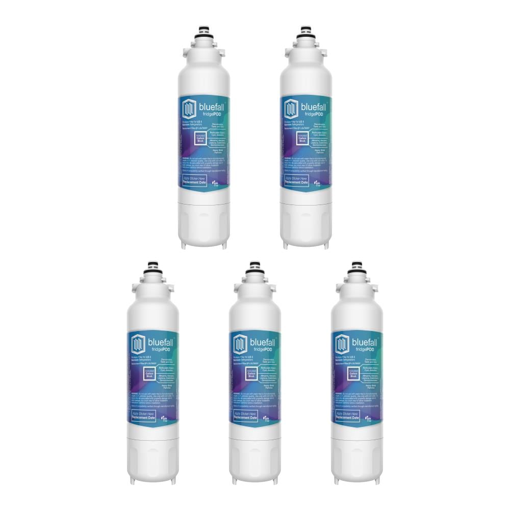 Bluefall BF-LGLT800P-5PACK Twist-in Refrigerator Water Filter FridgePod 5-Pack